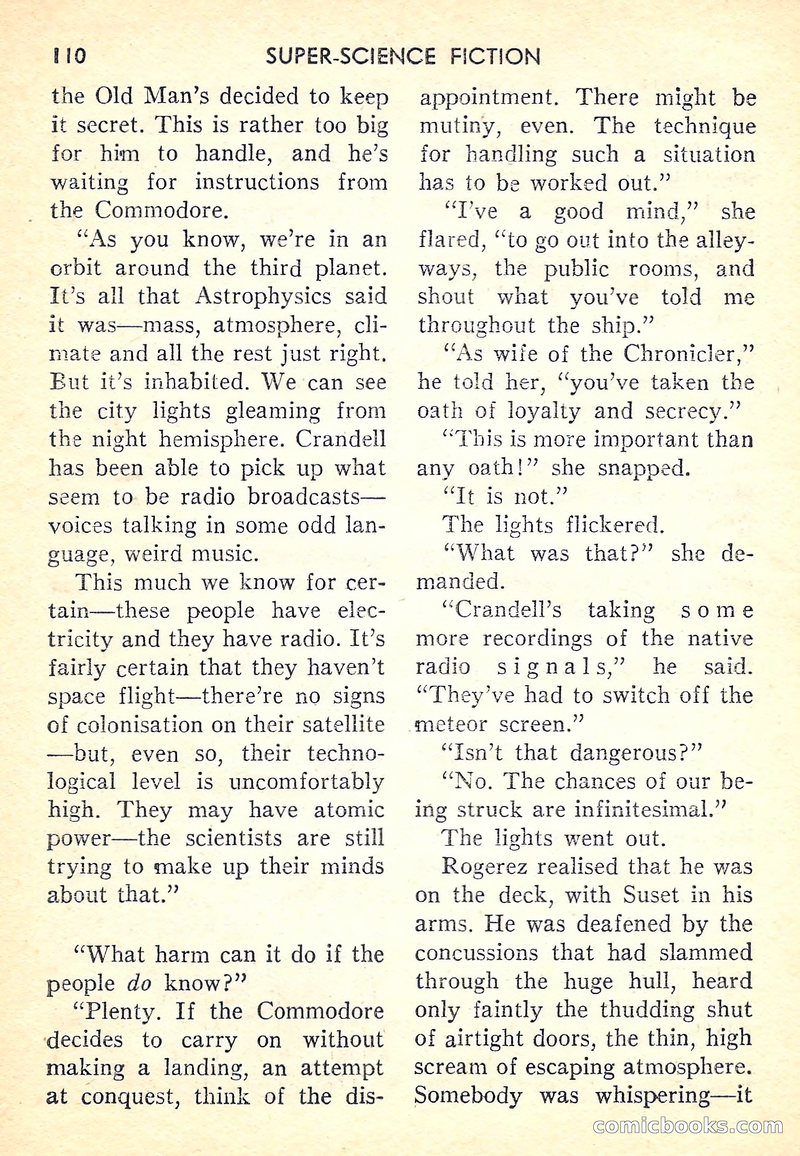 Super-Science Fiction, October 1958 — page 112 of 132