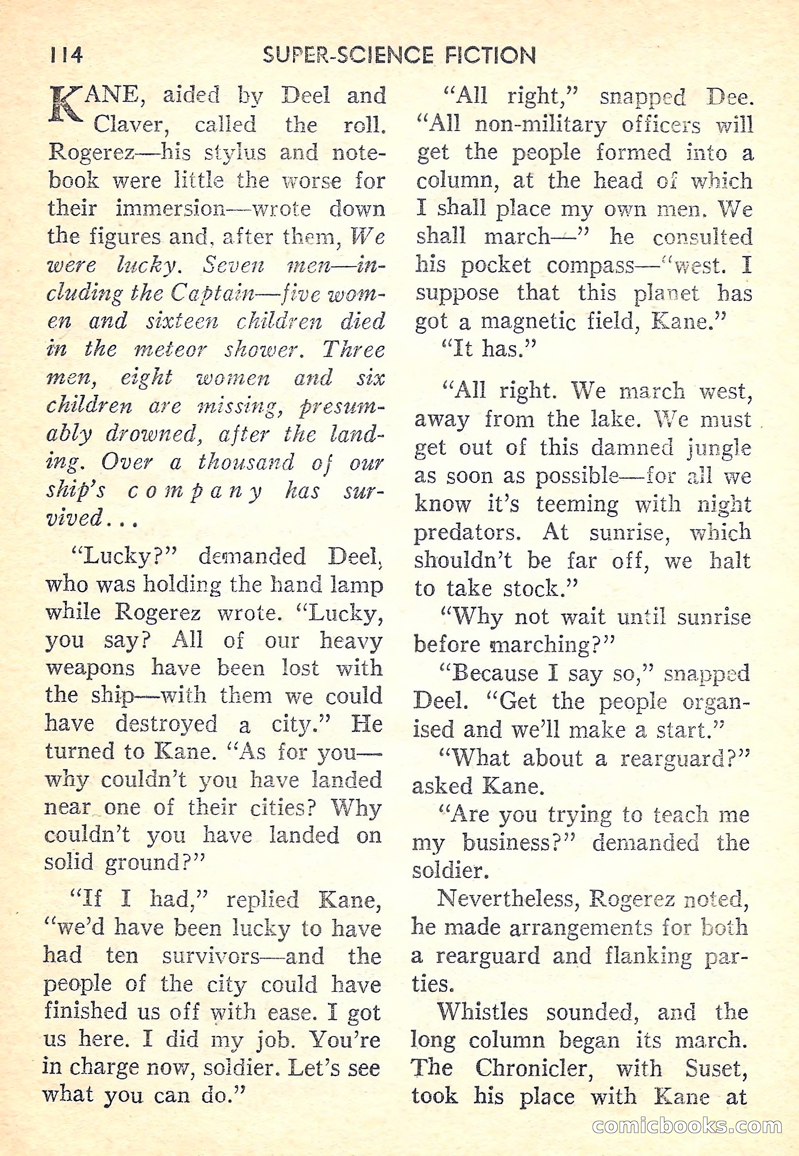Super-Science Fiction, October 1958 — page 116 of 132