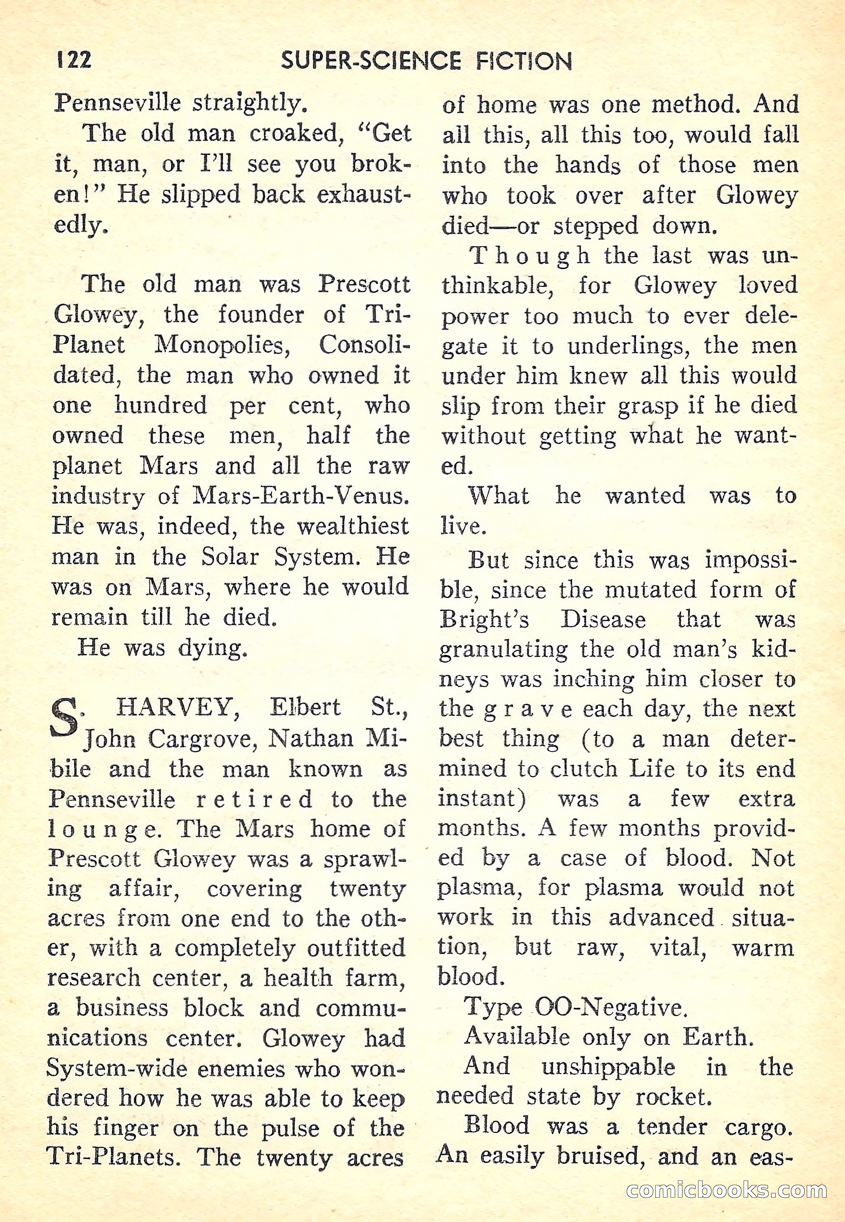 Super-Science Fiction, October 1958 — page 124 of 132