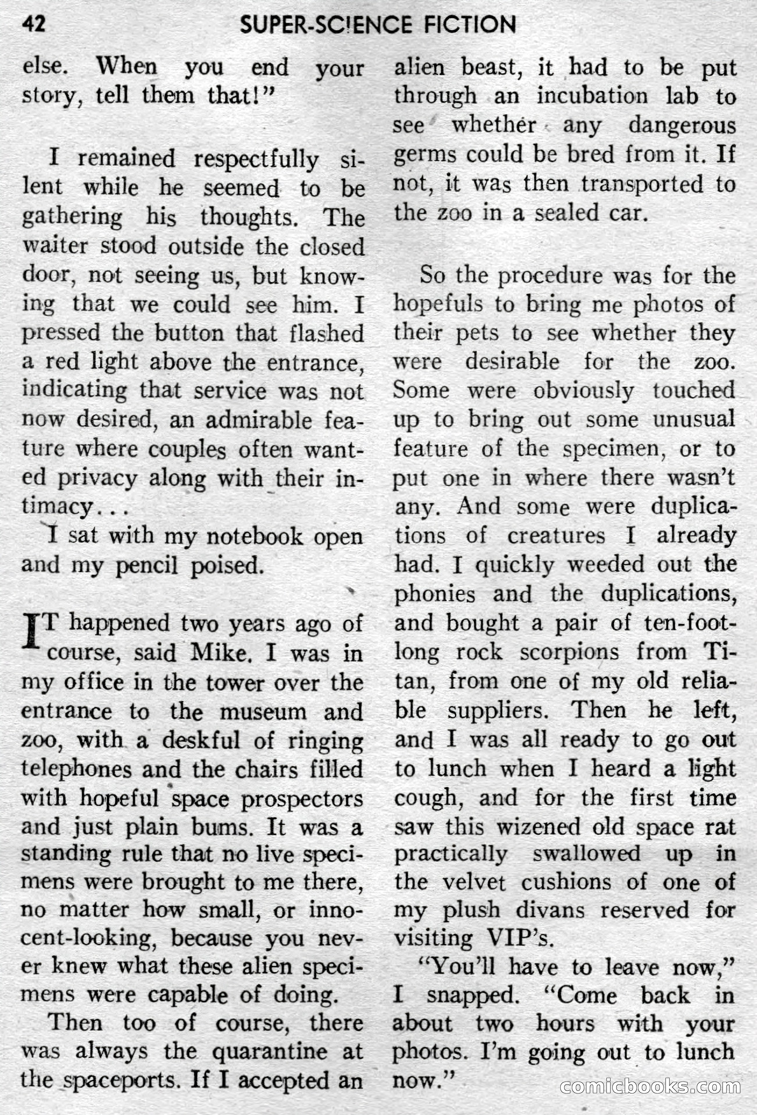 Super-Science Fiction, April 1959 — page 44 of 132