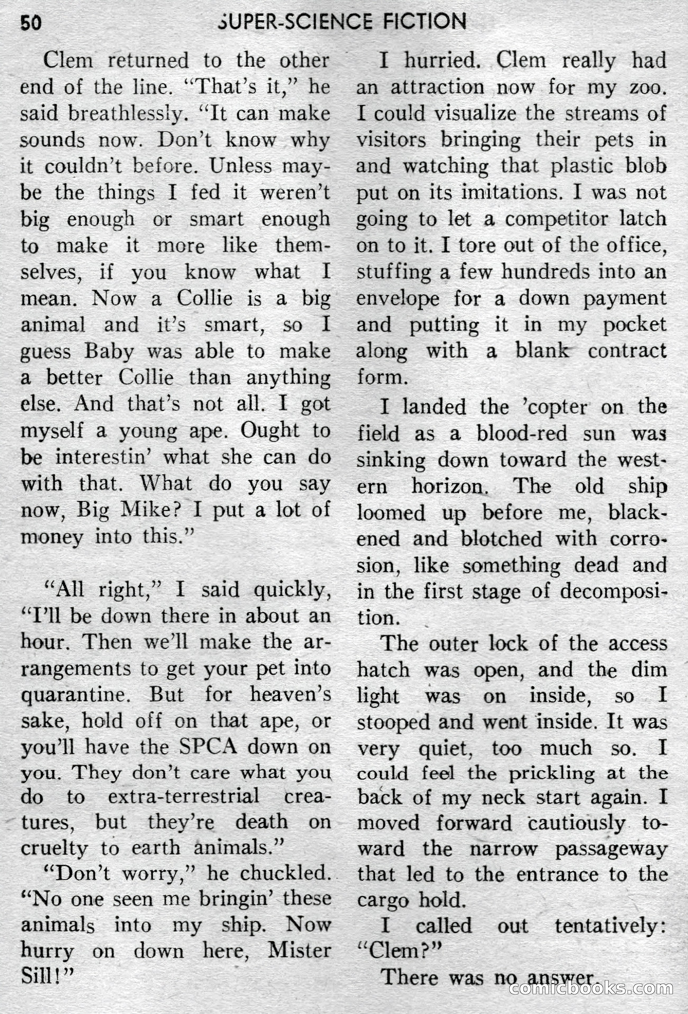 Super-Science Fiction, April 1959 — page 52 of 132