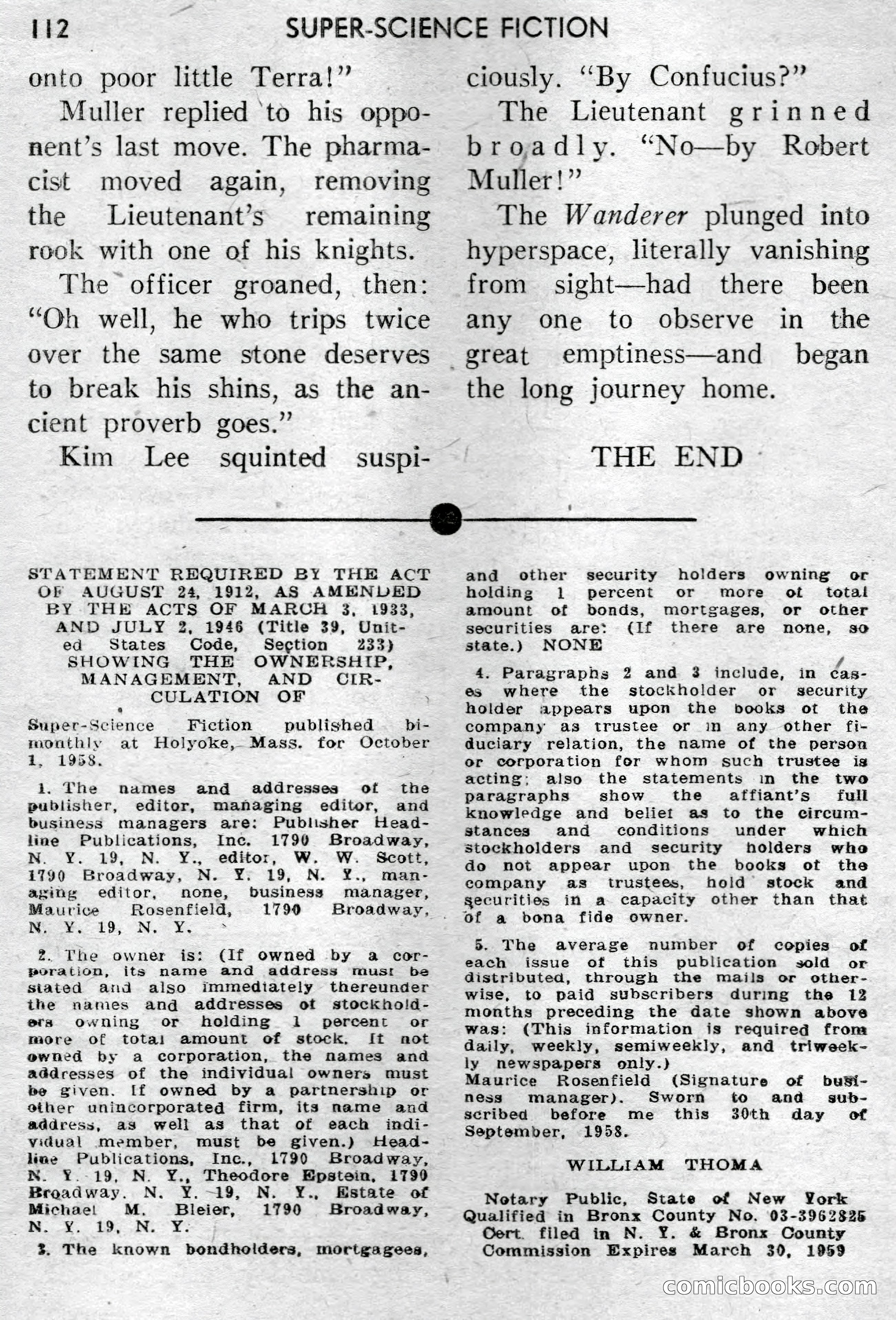 Super-Science Fiction, April 1959 — page 114 of 132