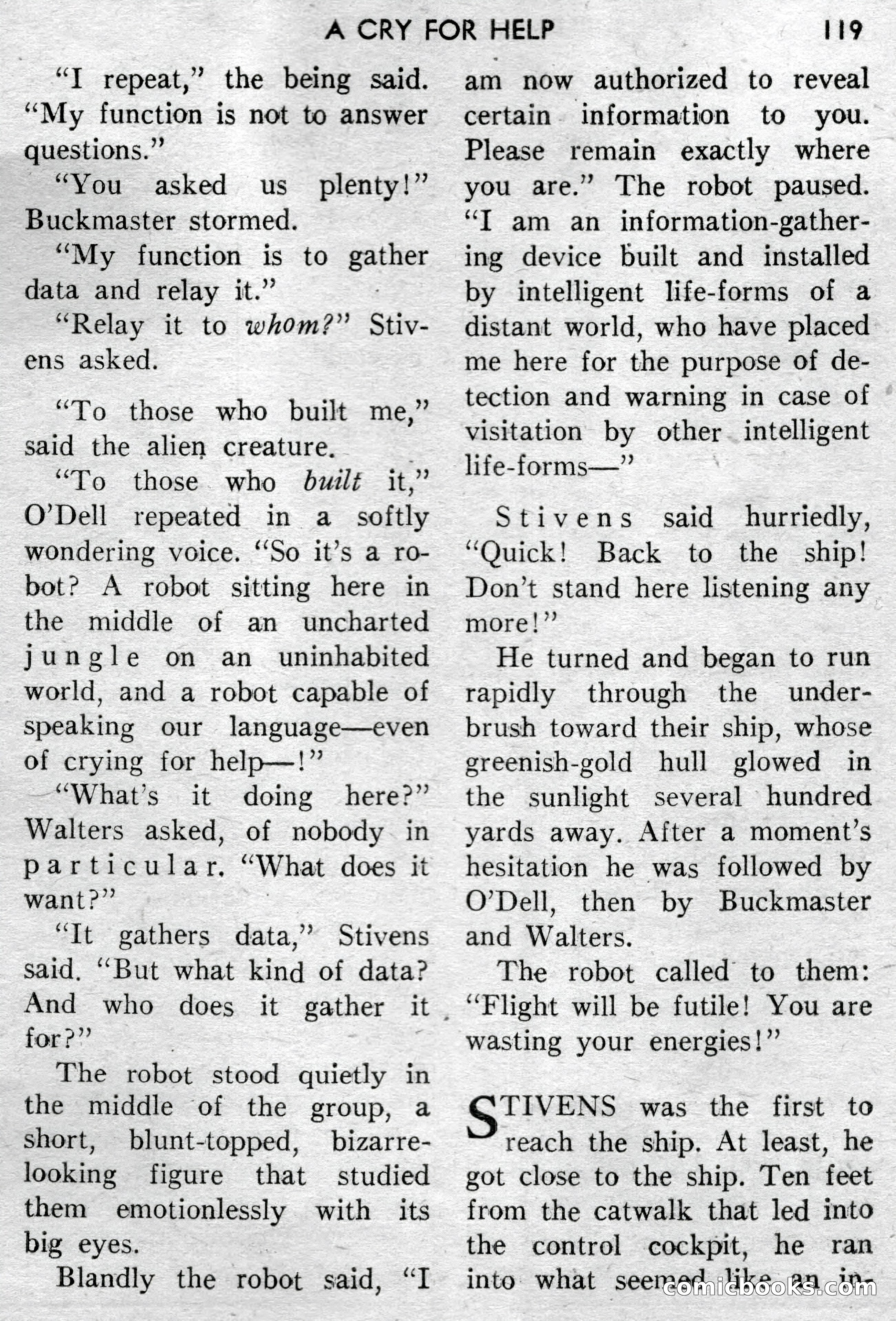 Super-Science Fiction, April 1959 — page 121 of 132