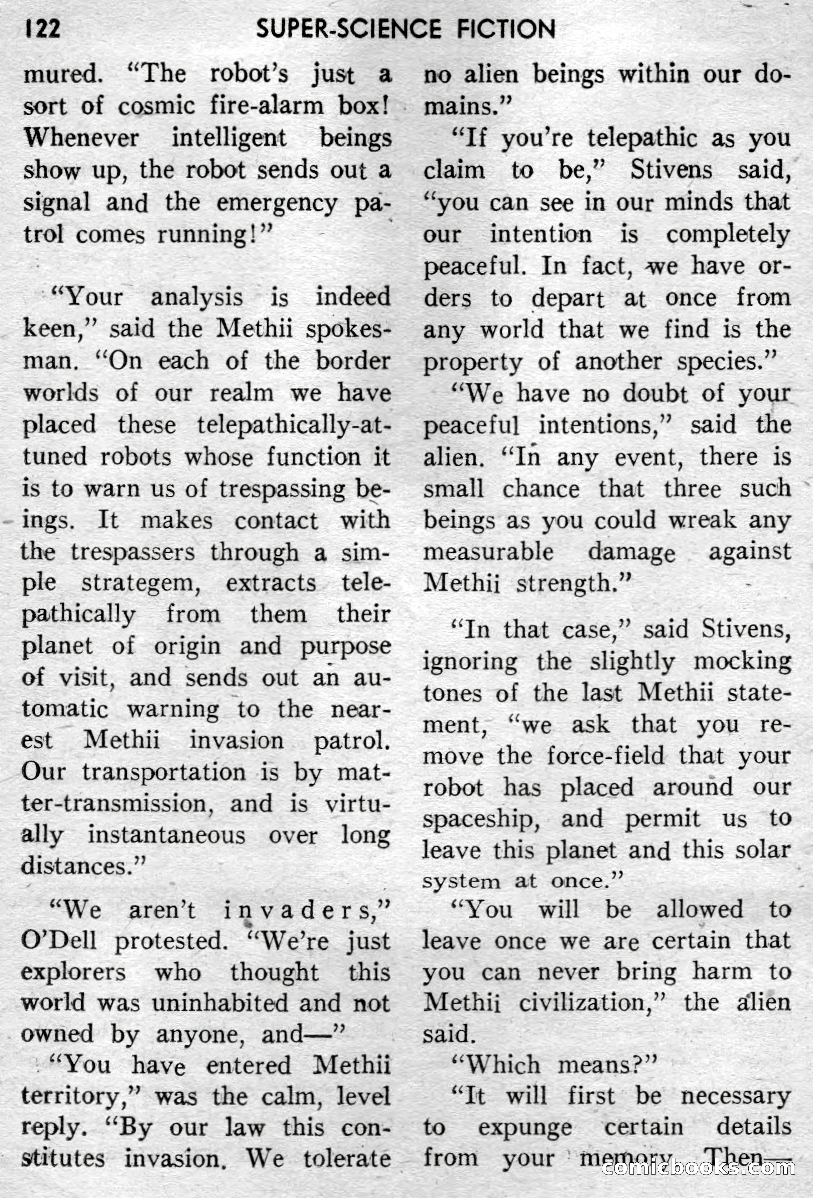 Super-Science Fiction, April 1959 — page 124 of 132