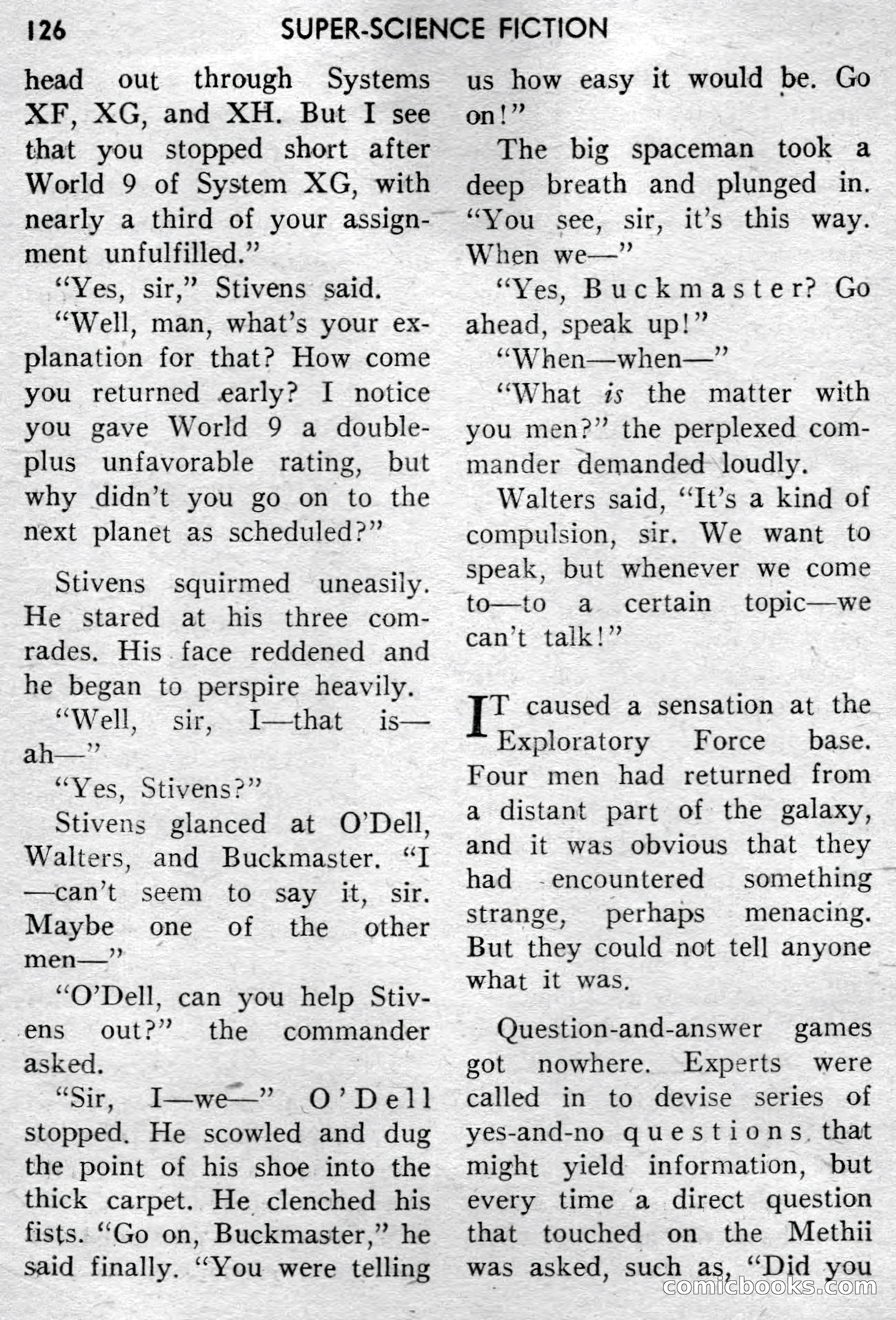 Super-Science Fiction, April 1959 — page 128 of 132