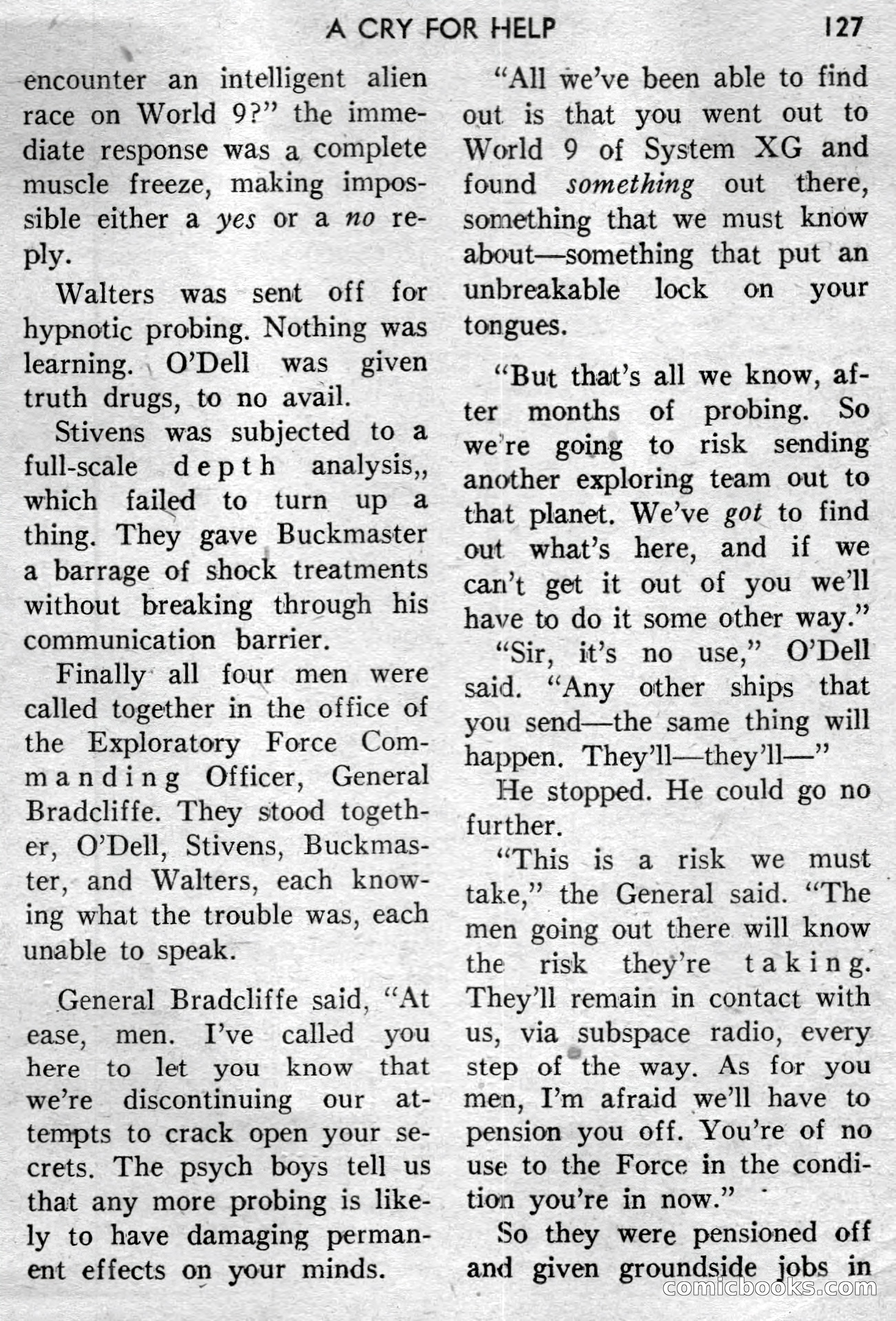 Super-Science Fiction, April 1959 — page 129 of 132