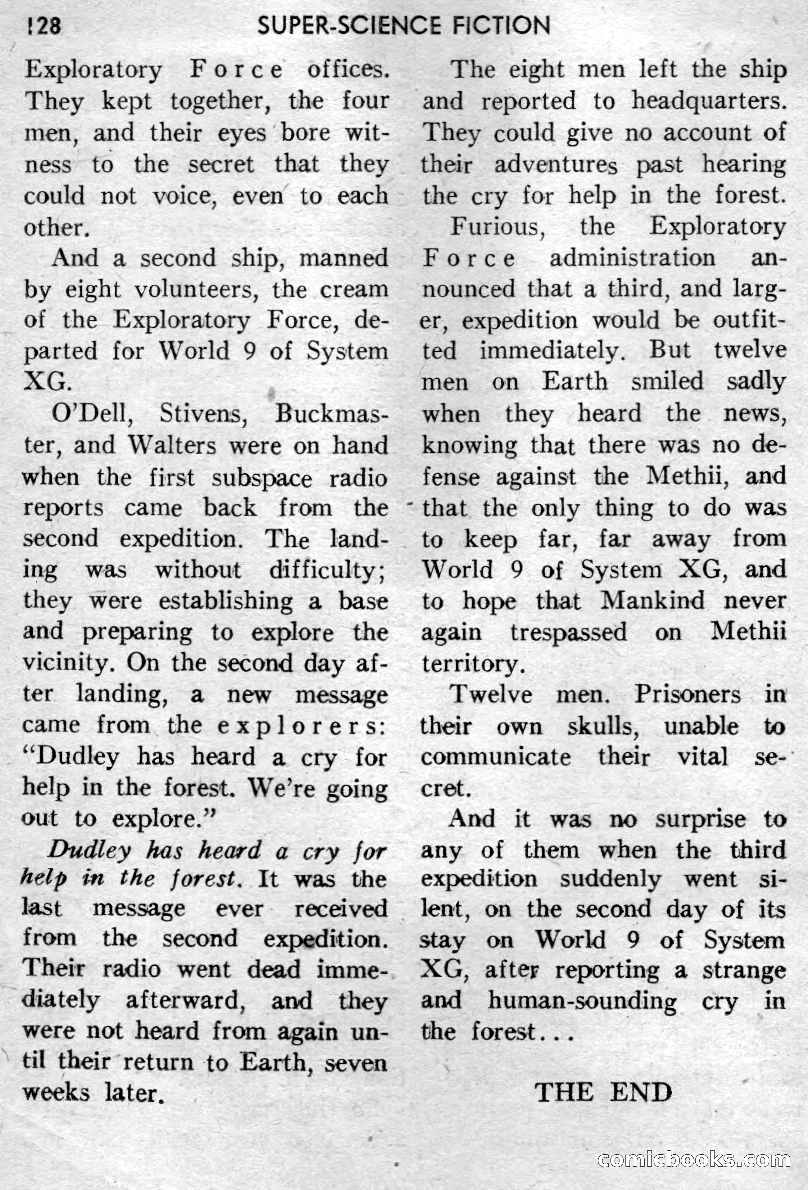 Super-Science Fiction, April 1959 — page 130 of 132