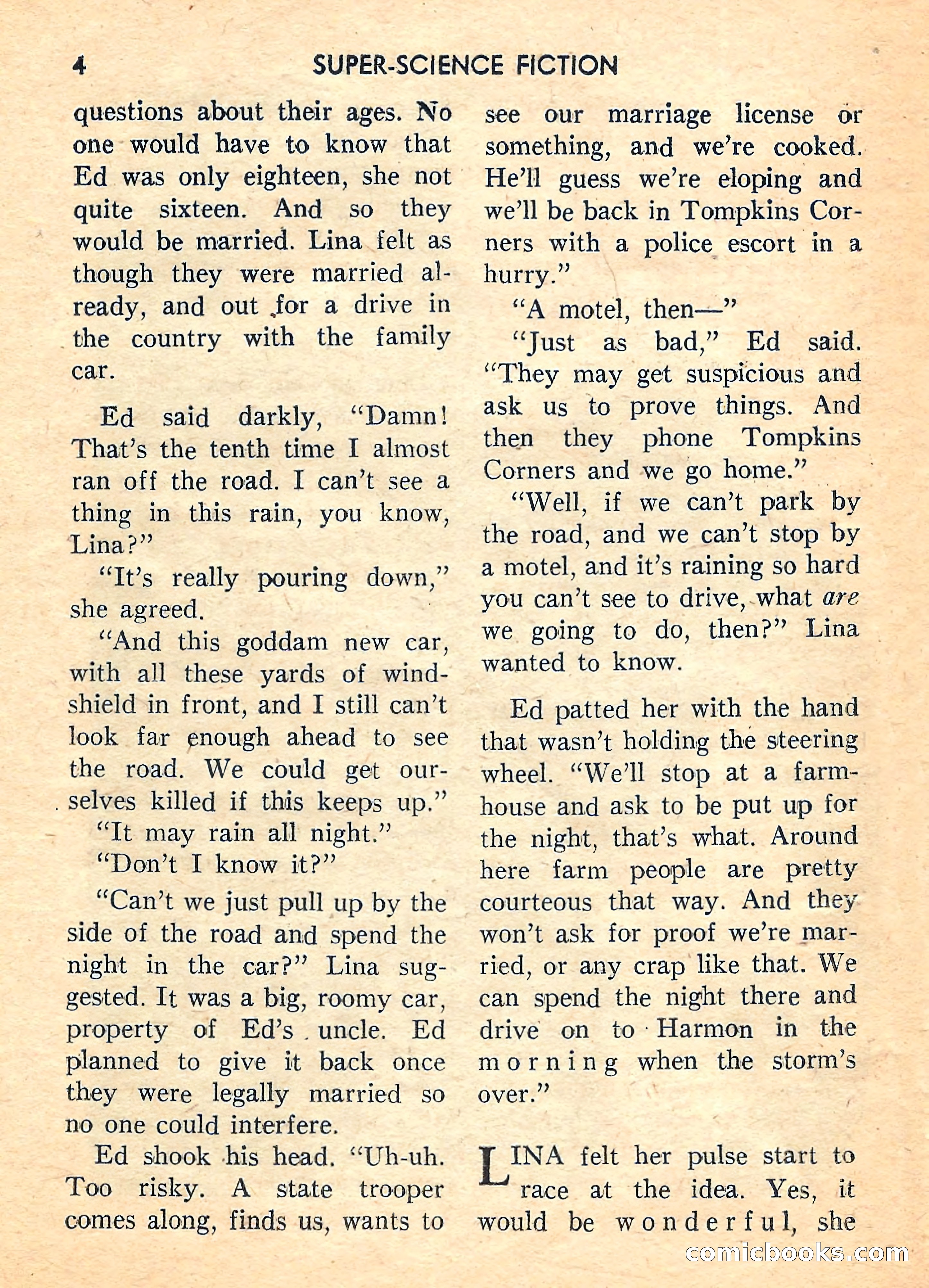 Super Science Fiction, August 1959 — page 6 of 132