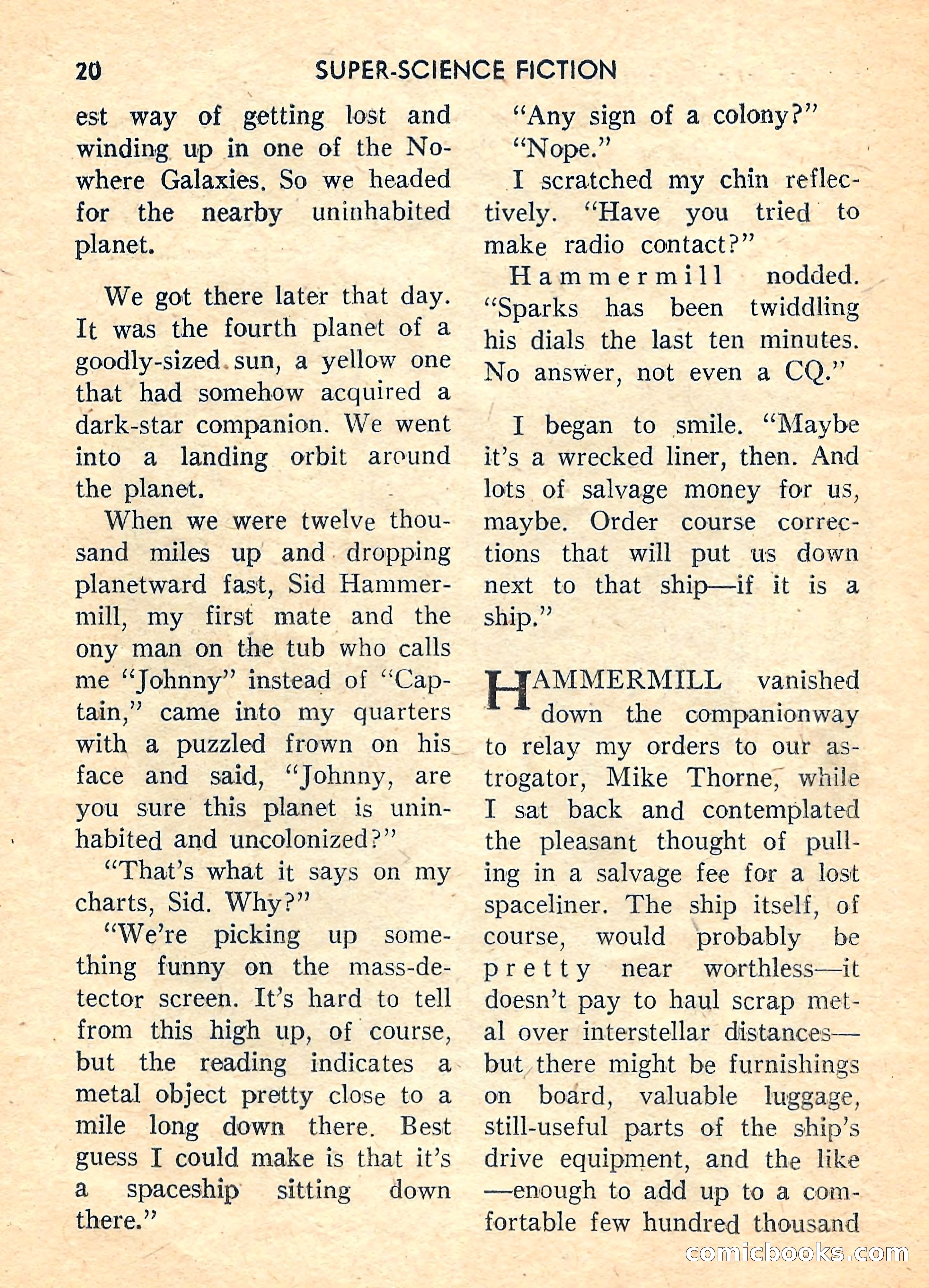 Super Science Fiction, August 1959 — page 22 of 132