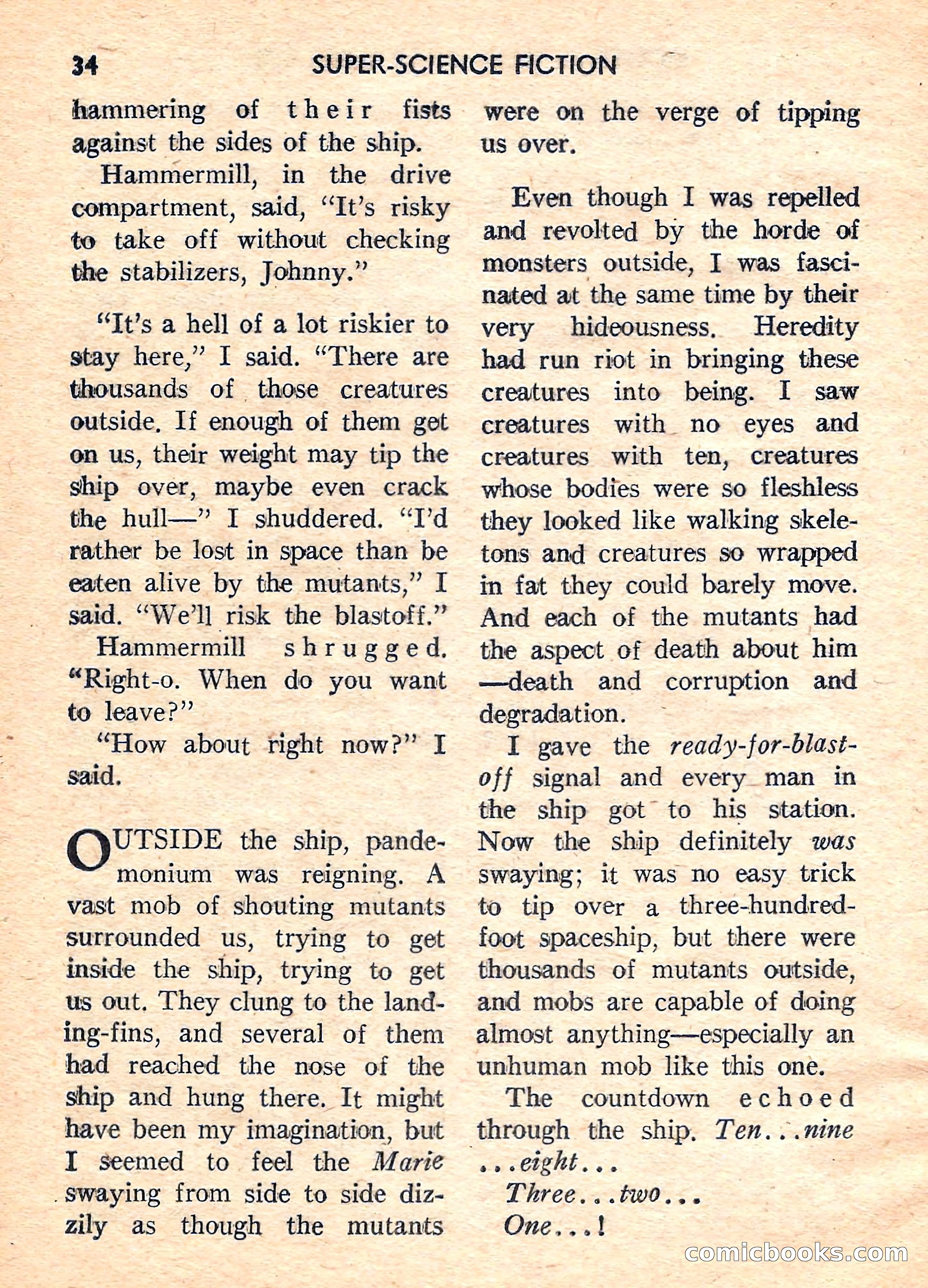 Super Science Fiction, August 1959 — page 36 of 132