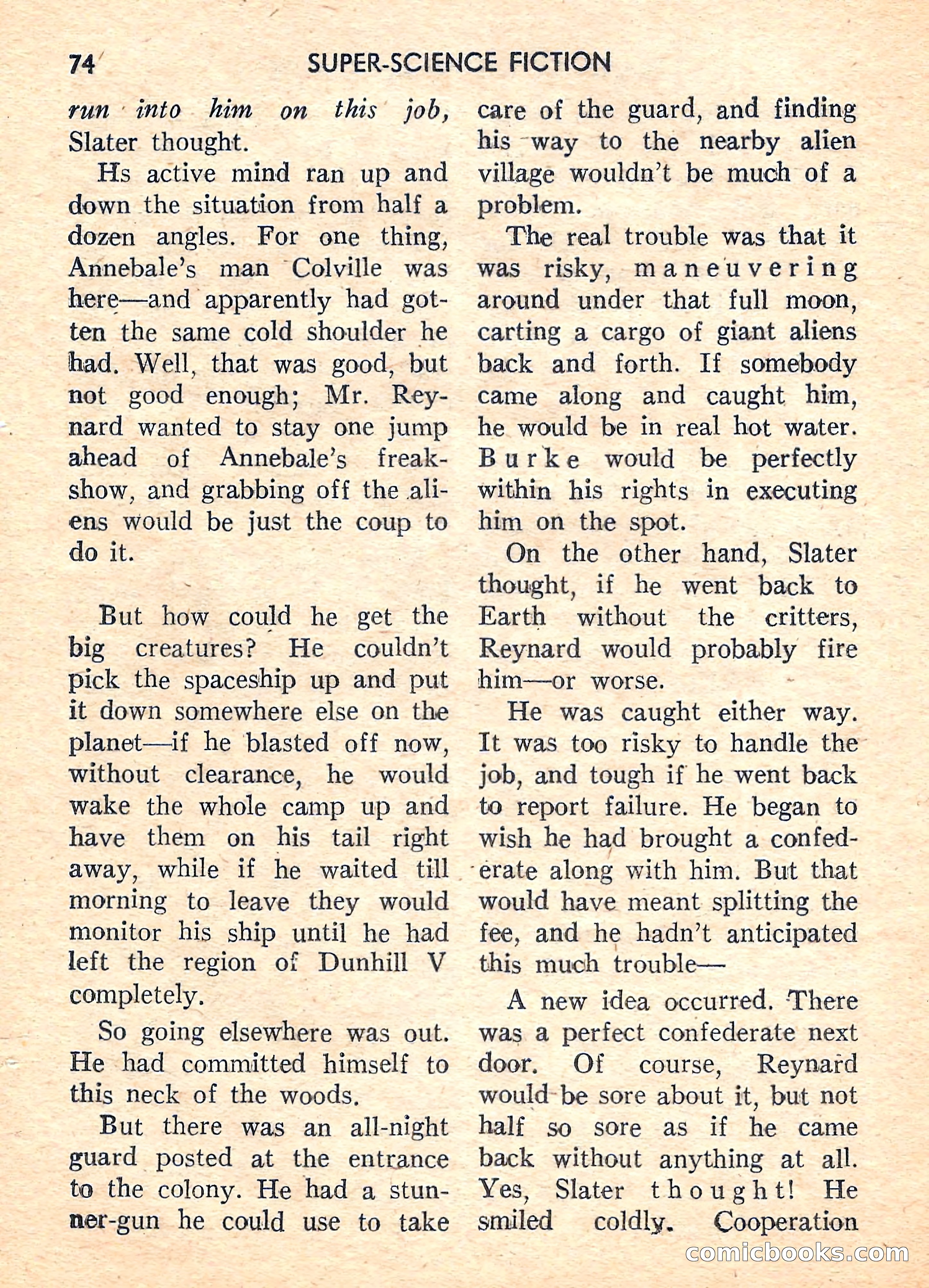 Super Science Fiction, August 1959 — page 76 of 132