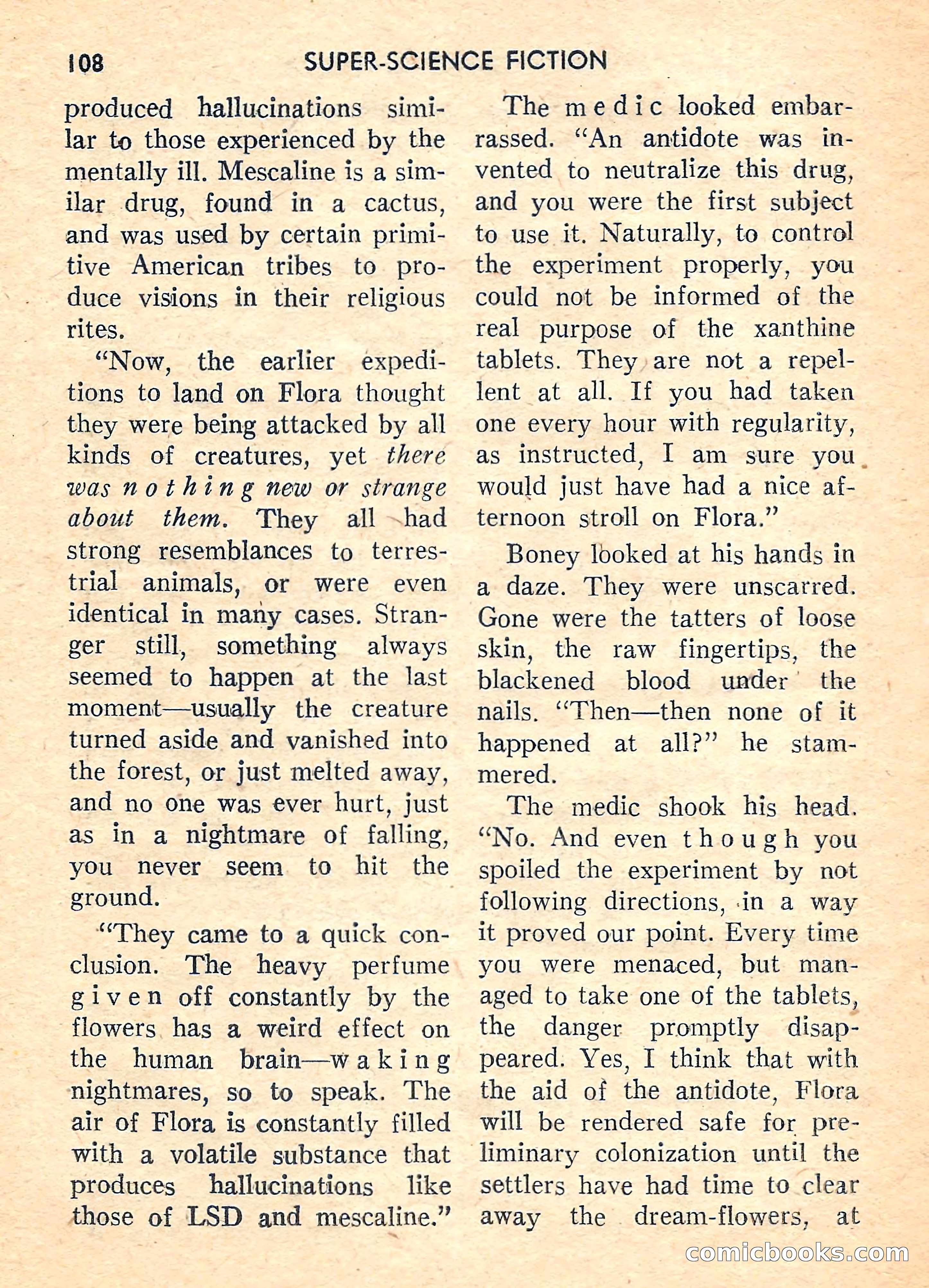 Super Science Fiction, August 1959 — page 110 of 132