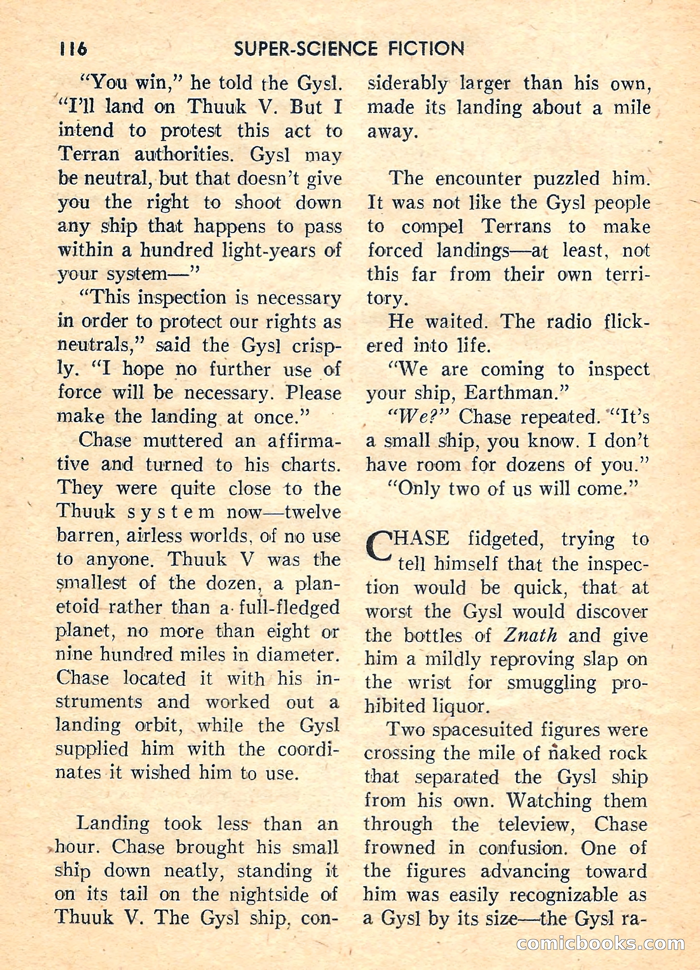 Super Science Fiction, August 1959 — page 118 of 132
