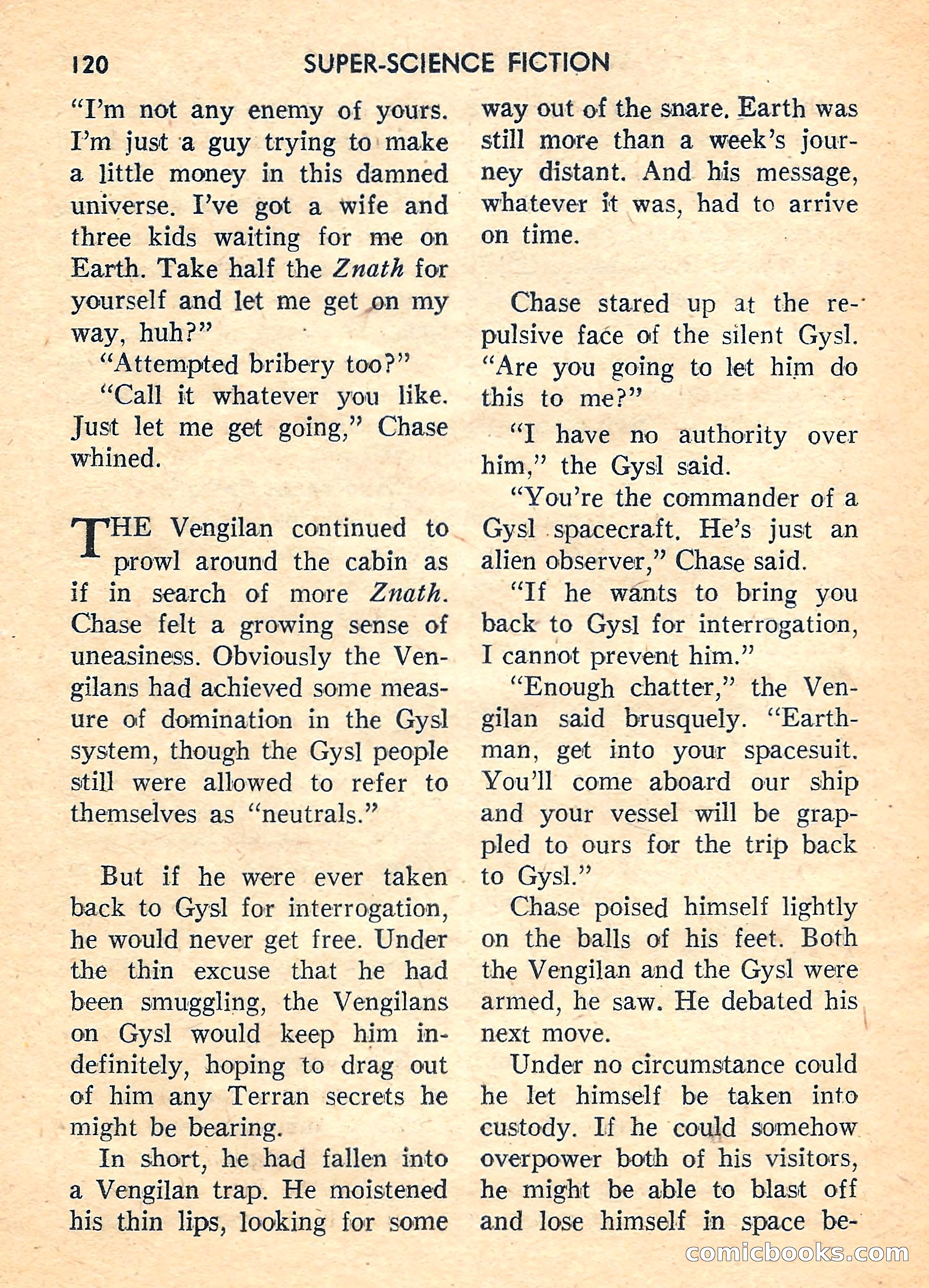 Super Science Fiction, August 1959 — page 122 of 132