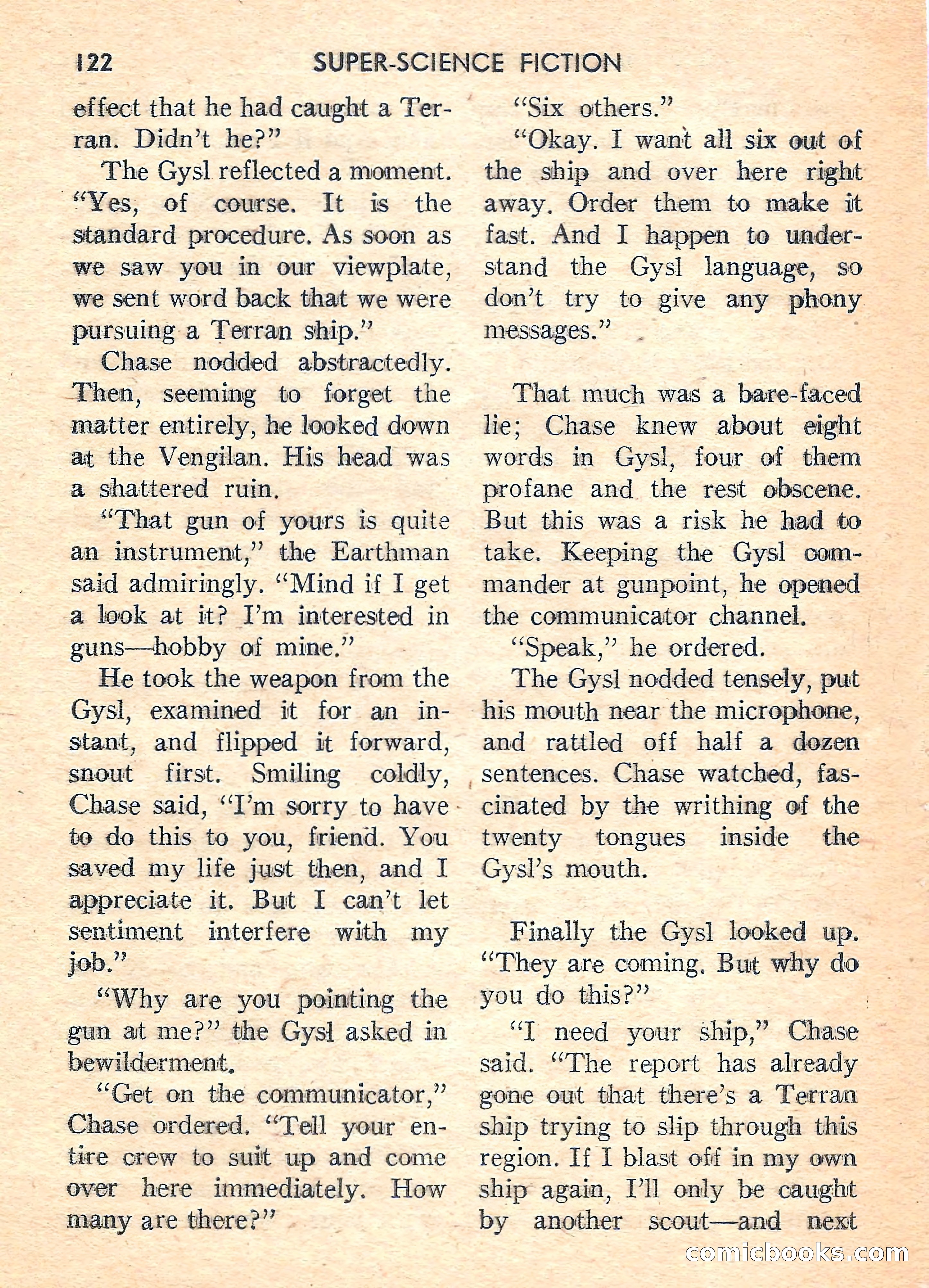 Super Science Fiction, August 1959 — page 124 of 132