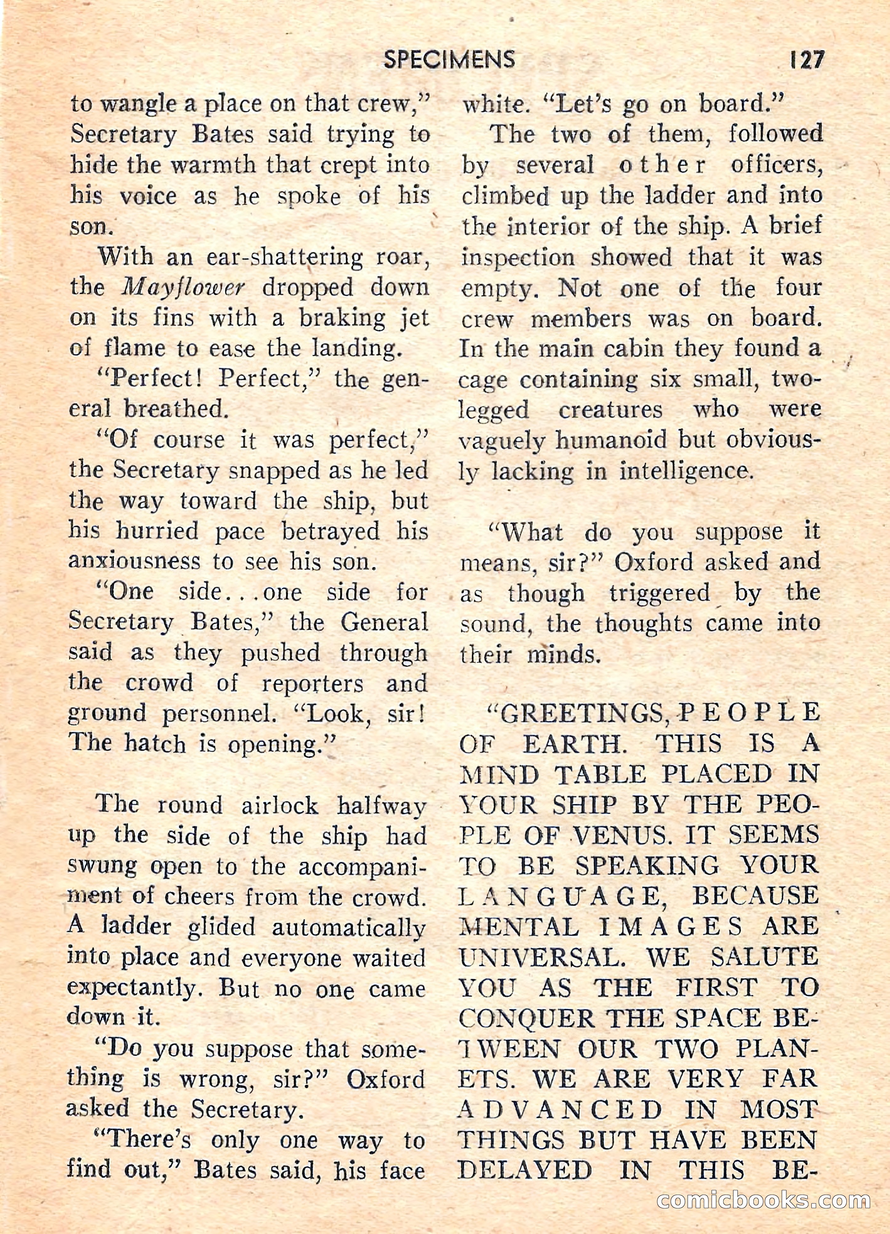 Super Science Fiction, August 1959 — page 129 of 132