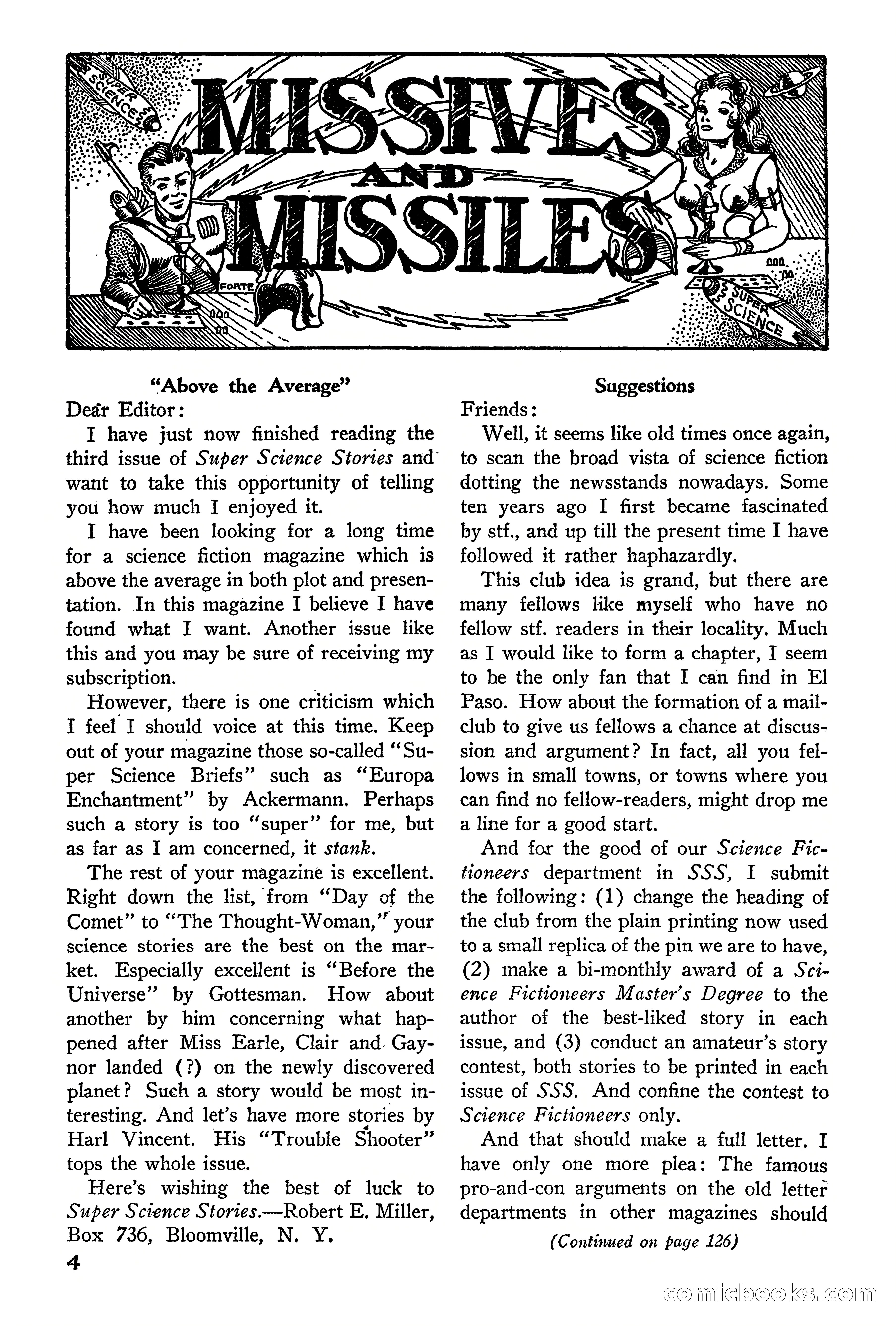 Super Science Stories, September 1940 — page 5 of 132