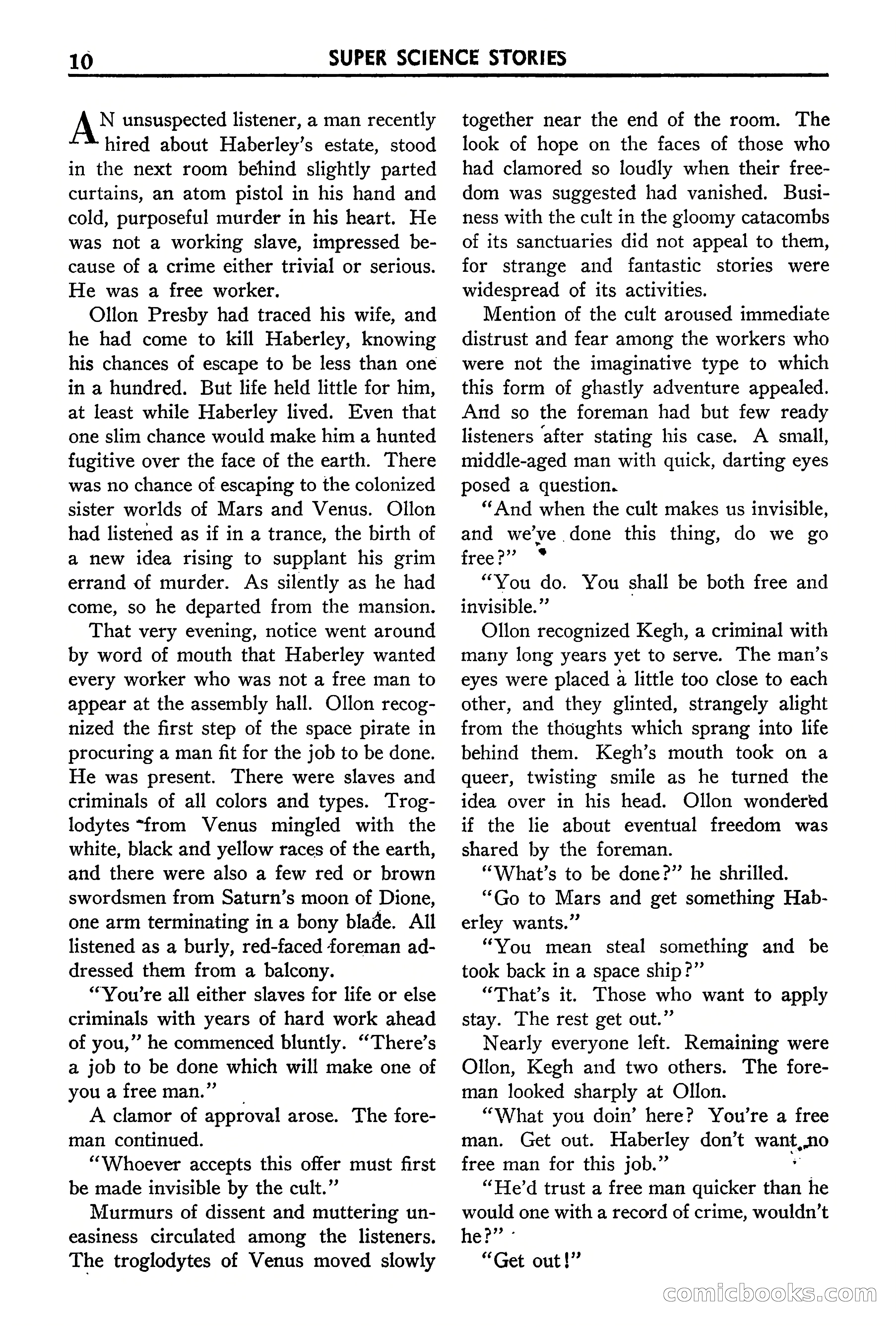 Super Science Stories, September 1940 — page 11 of 132