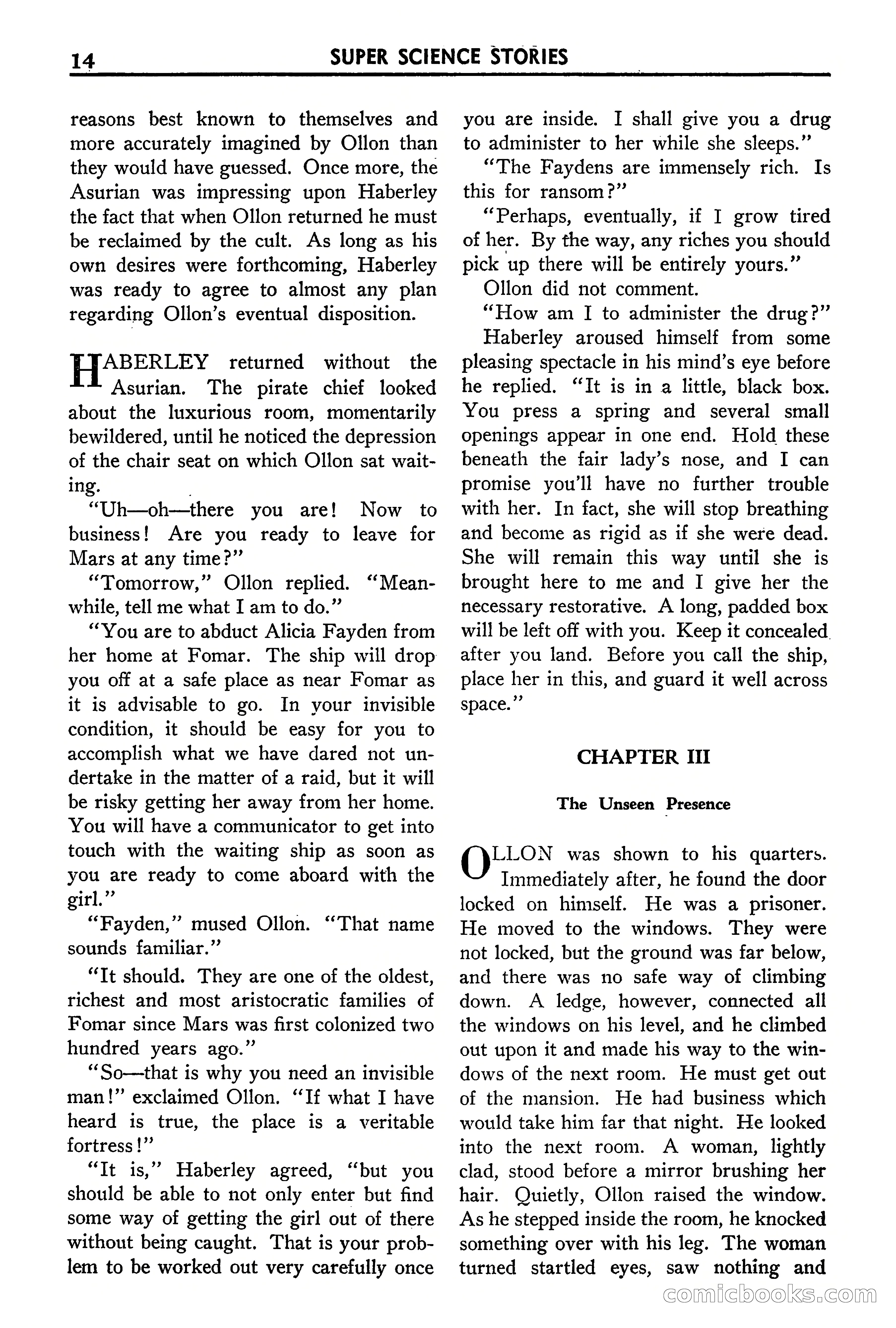 Super Science Stories, September 1940 — page 15 of 132
