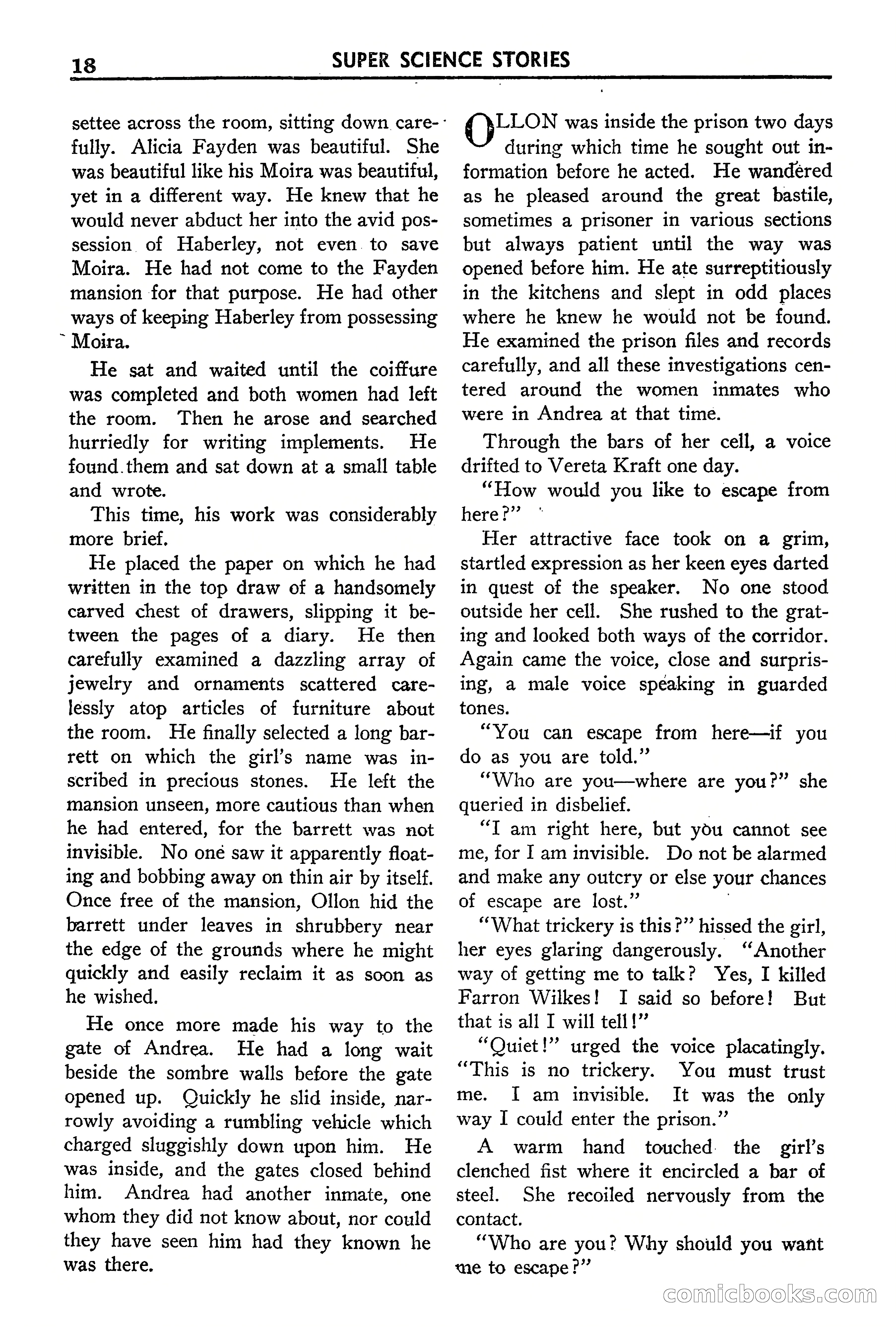 Super Science Stories, September 1940 — page 19 of 132