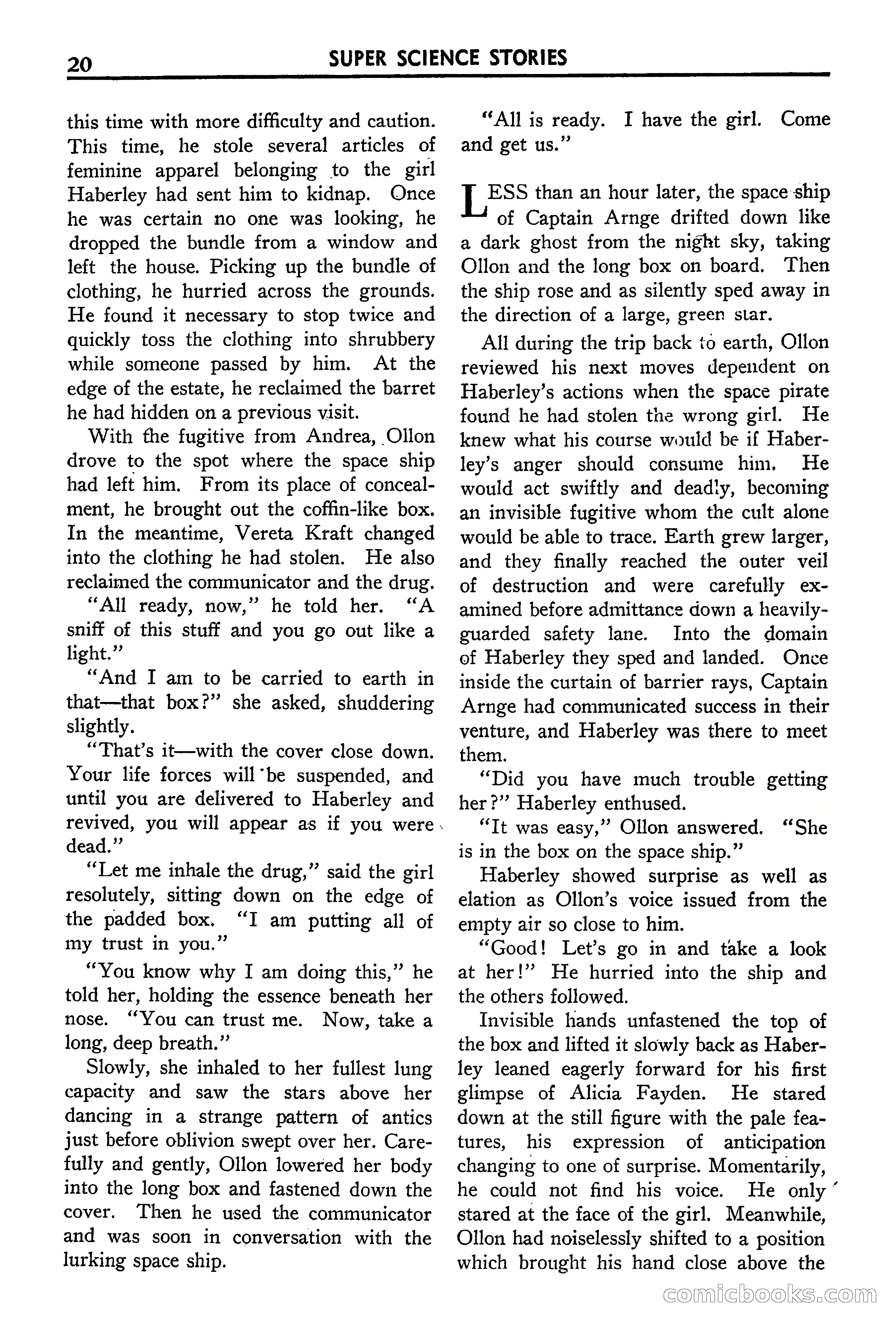 Super Science Stories, September 1940 — page 21 of 132
