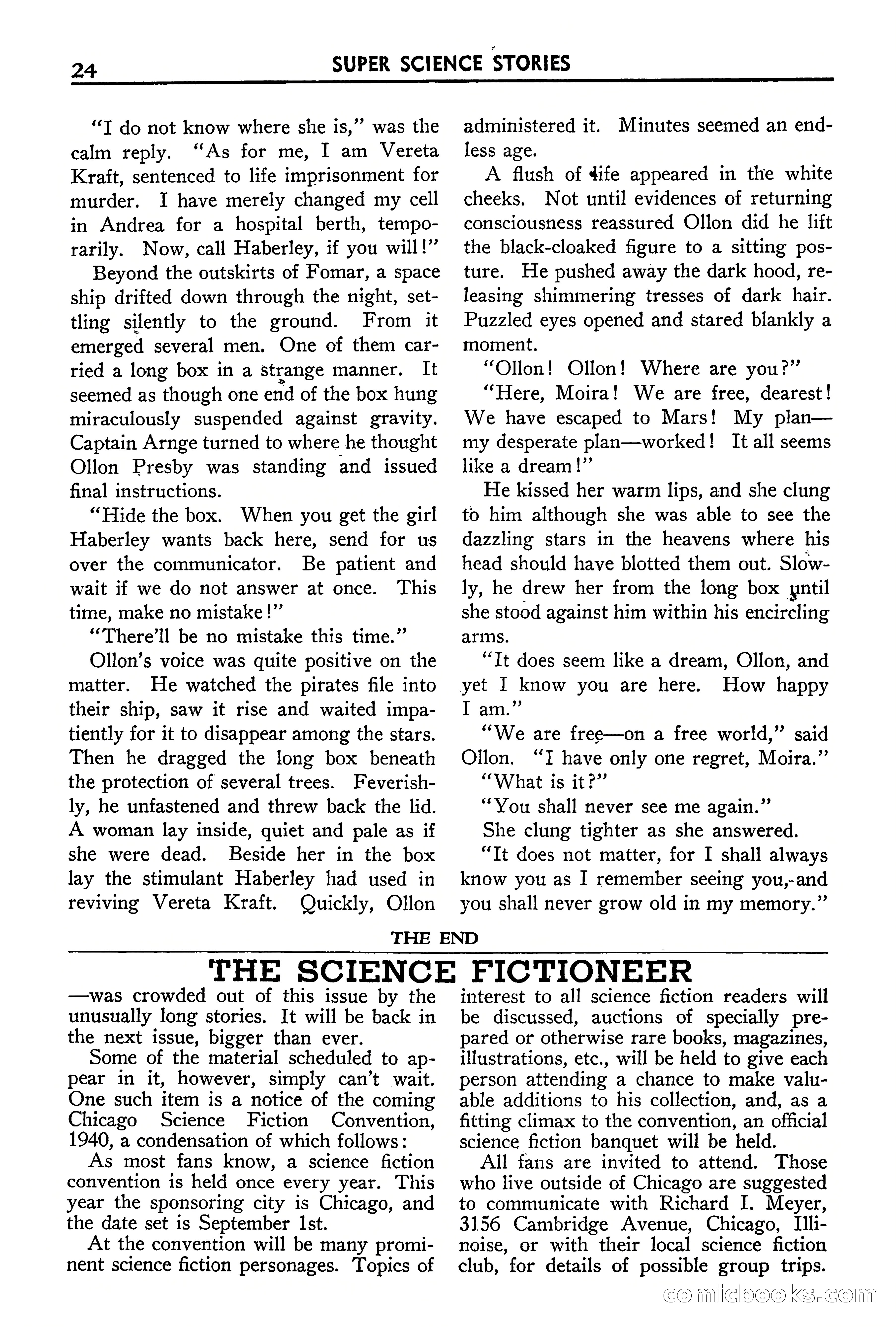 Super Science Stories, September 1940 — page 25 of 132