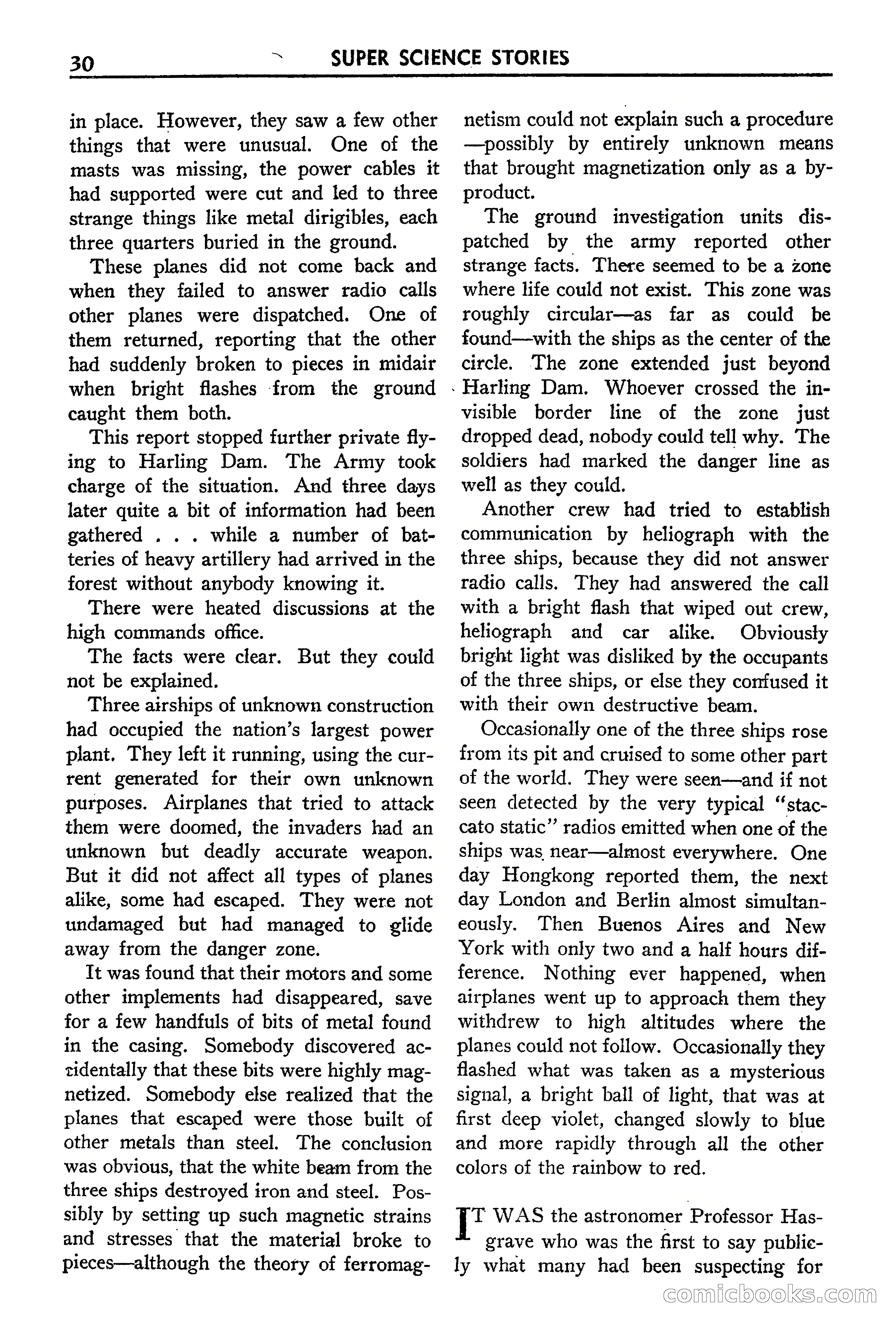 Super Science Stories, September 1940 — page 31 of 132