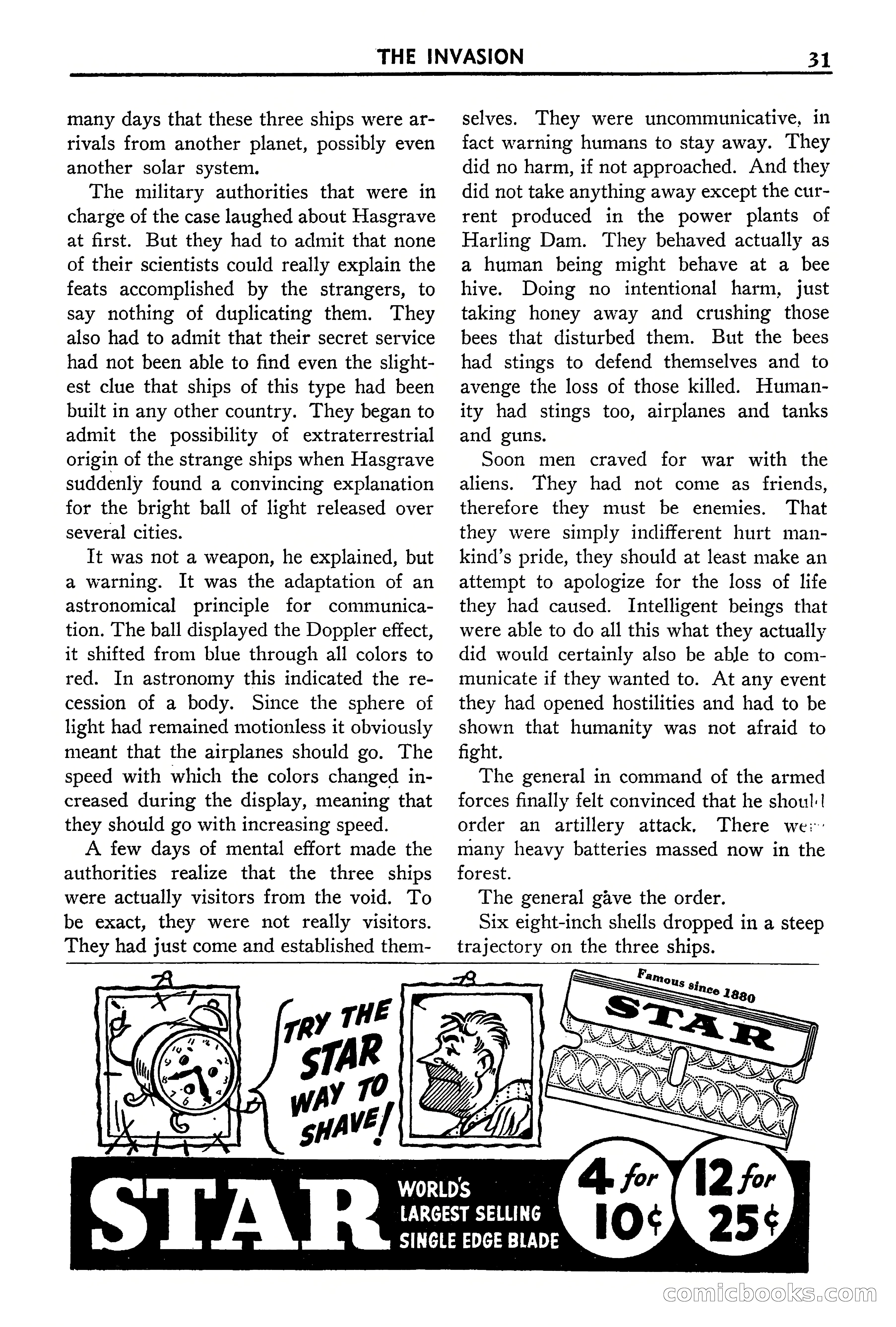 Super Science Stories, September 1940 — page 32 of 132