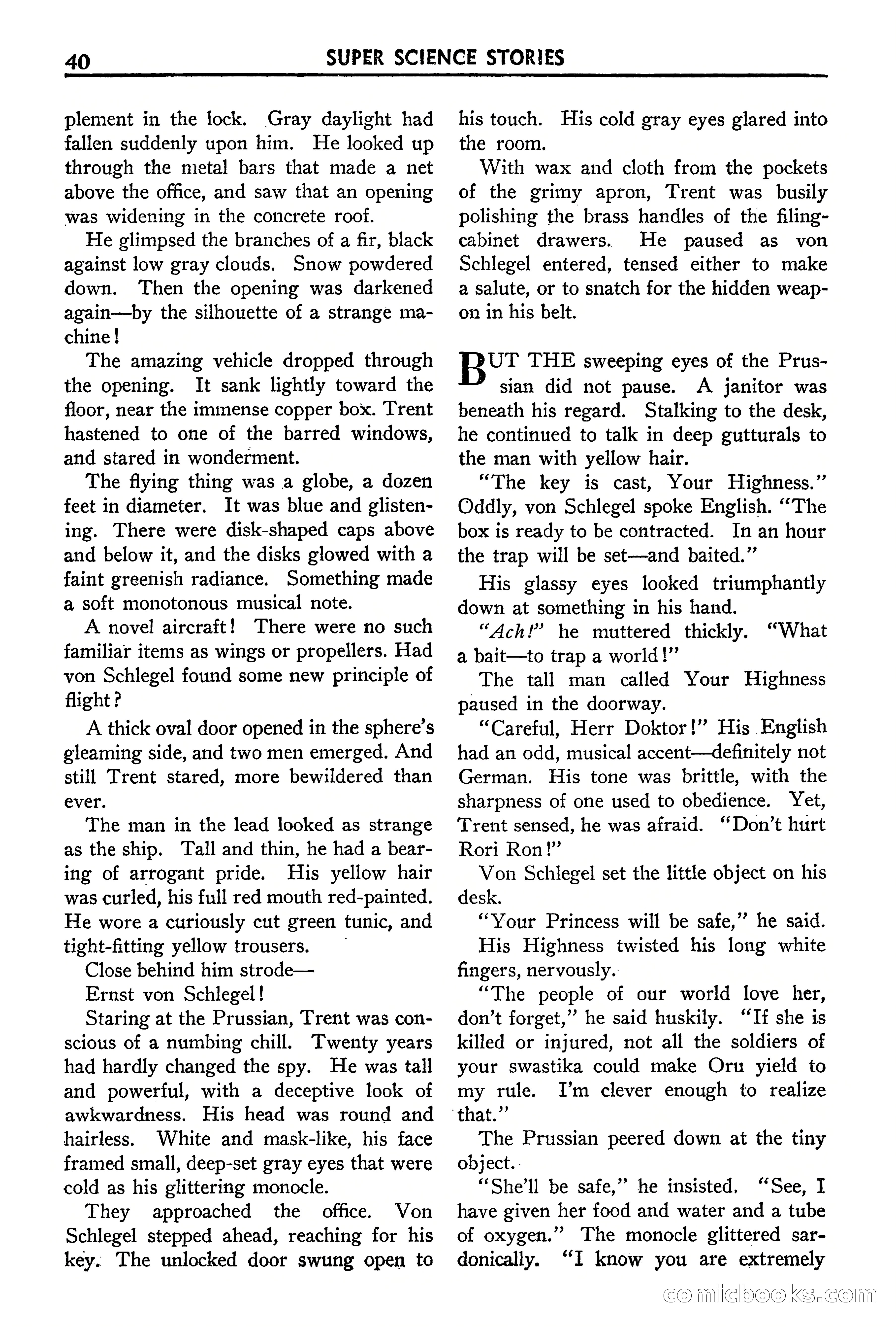 Super Science Stories, September 1940 — page 41 of 132
