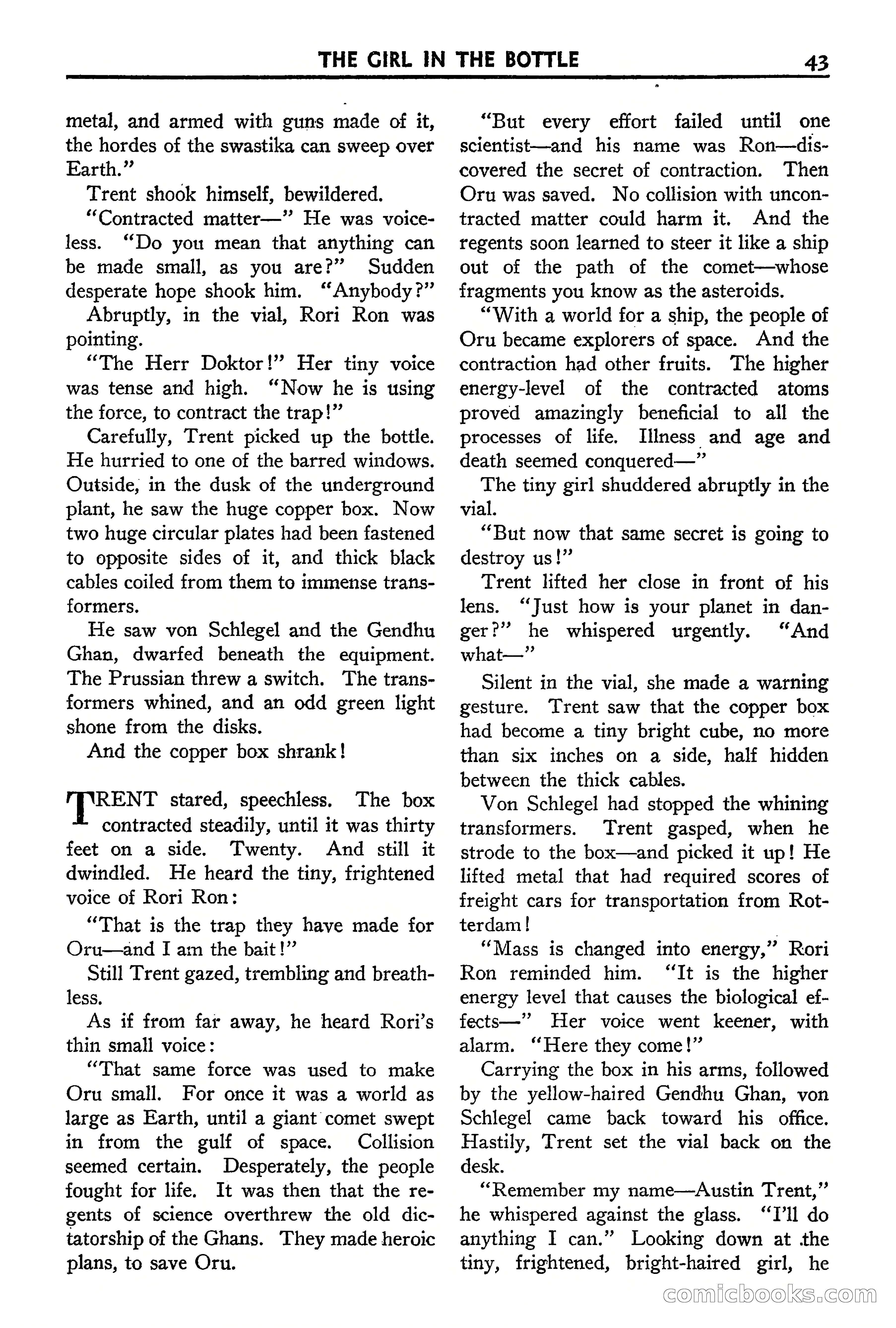 Super Science Stories, September 1940 — page 44 of 132