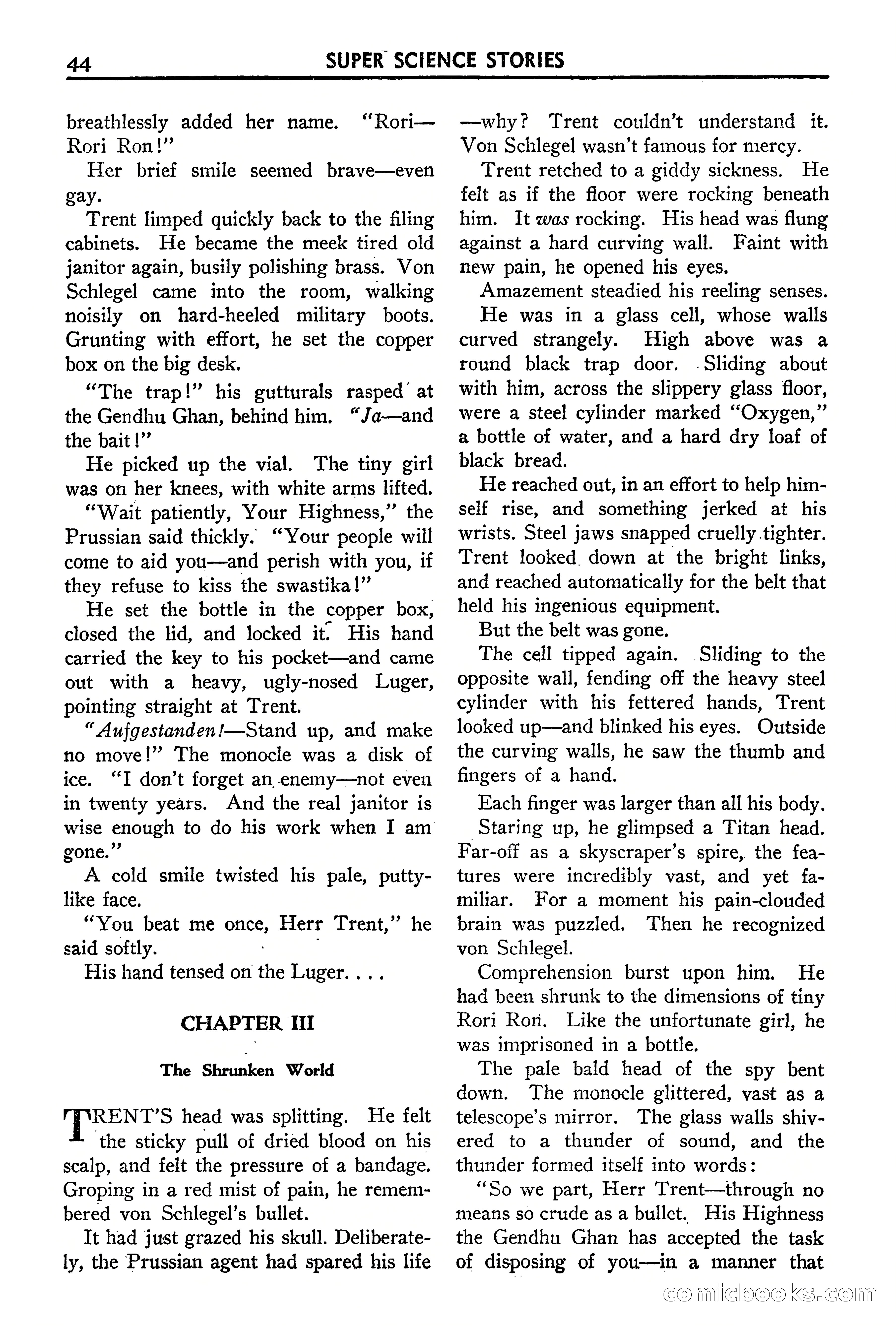 Super Science Stories, September 1940 — page 45 of 132