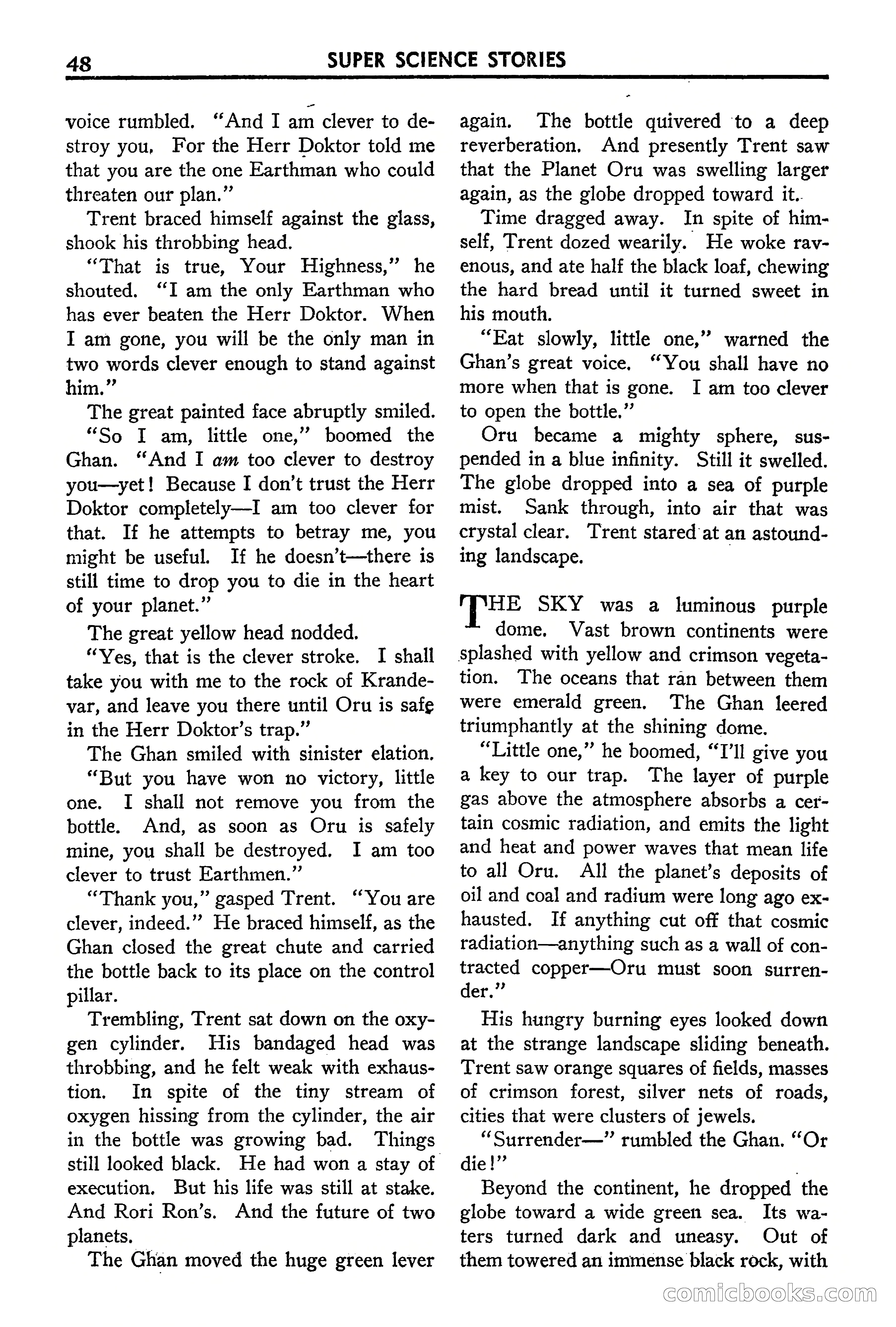 Super Science Stories, September 1940 — page 49 of 132