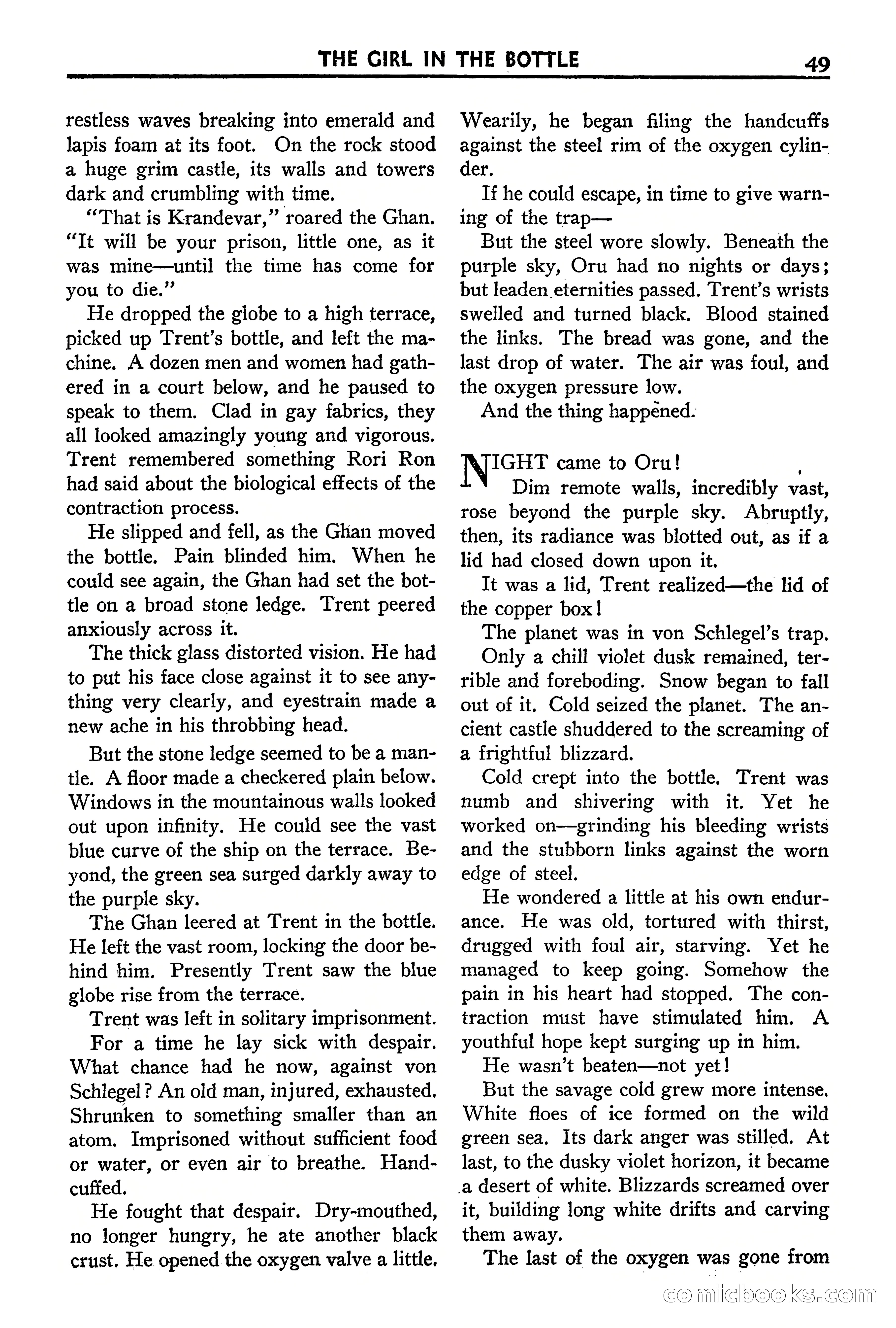 Super Science Stories, September 1940 — page 50 of 132