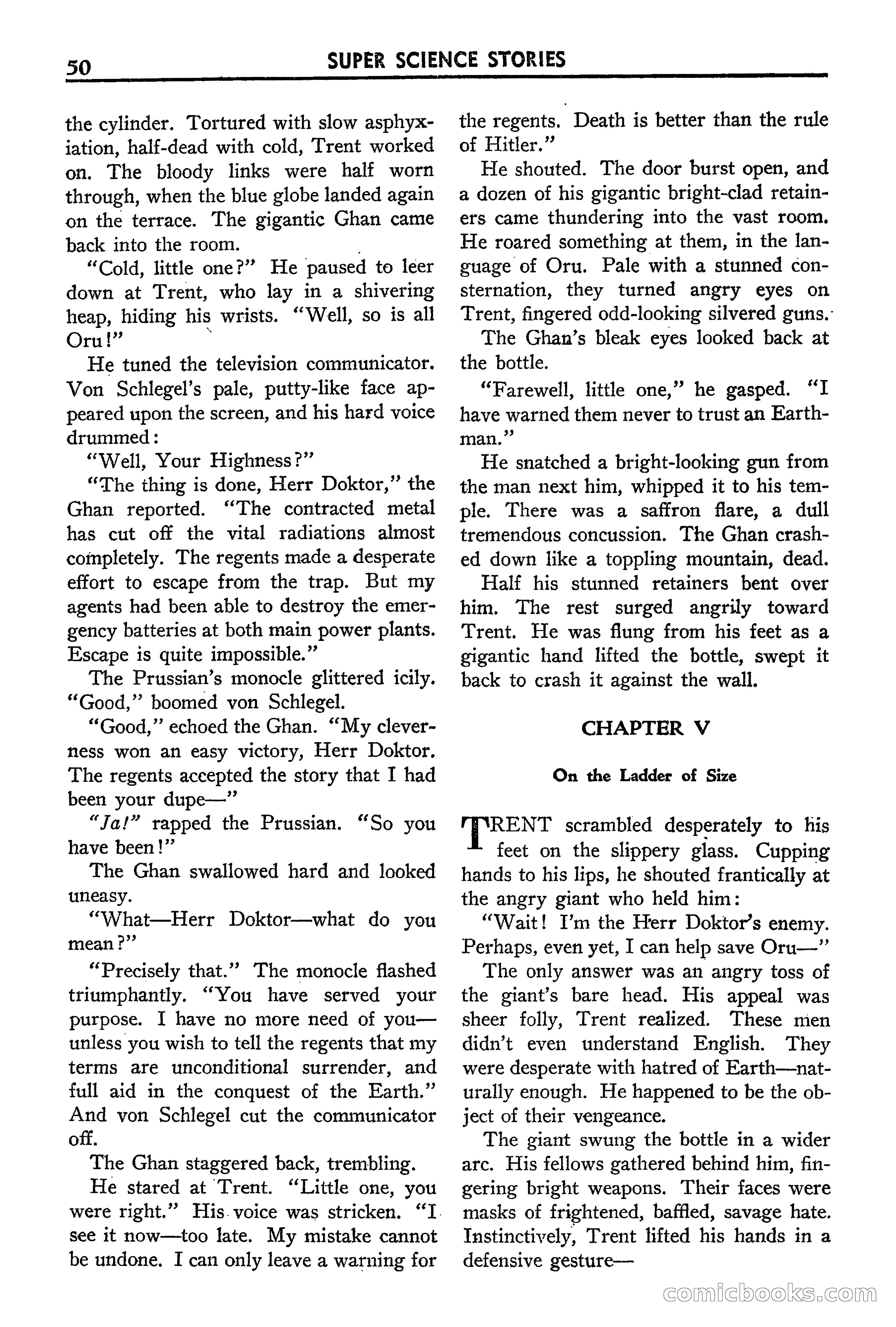 Super Science Stories, September 1940 — page 51 of 132