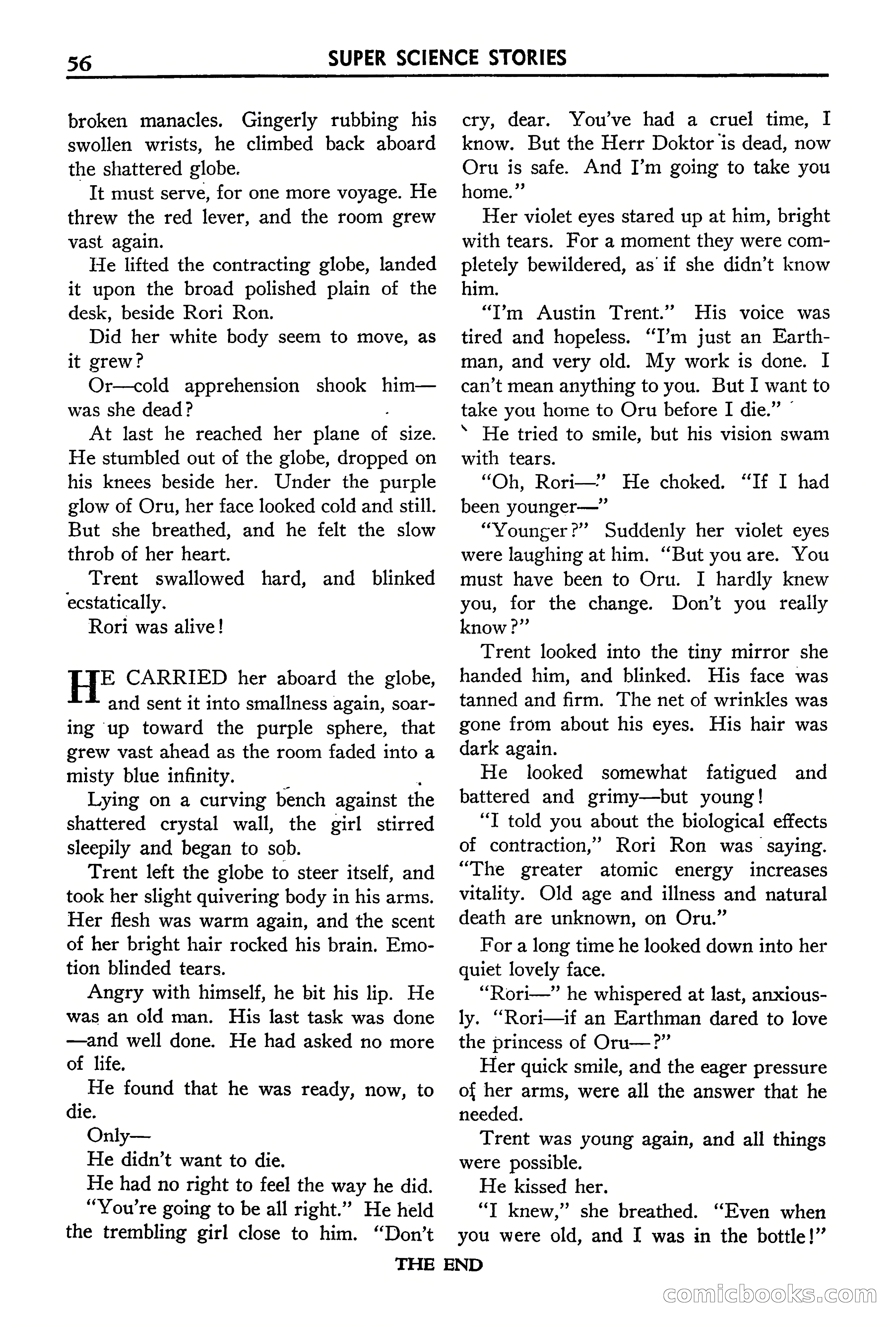 Super Science Stories, September 1940 — page 57 of 132