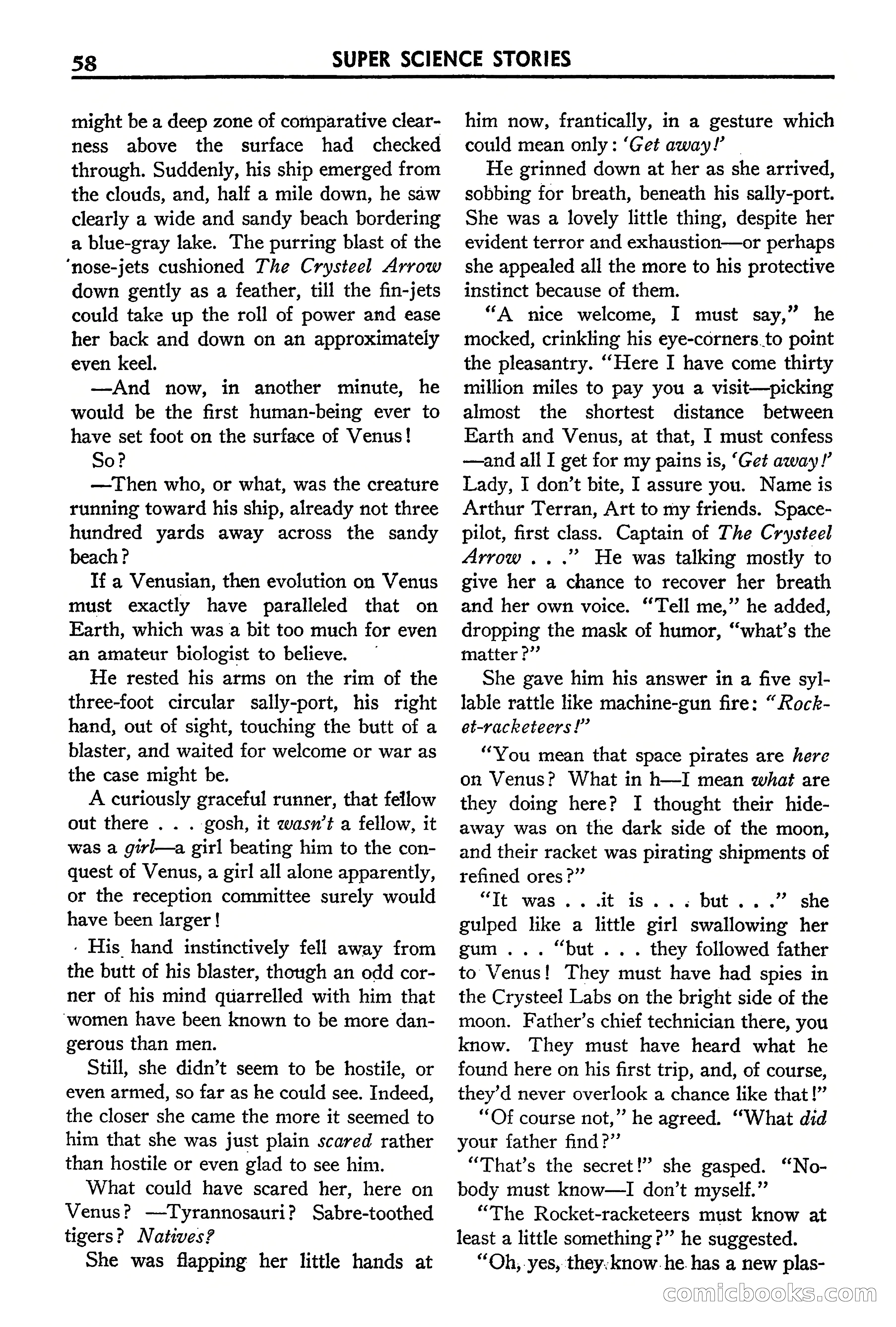 Super Science Stories, September 1940 — page 59 of 132