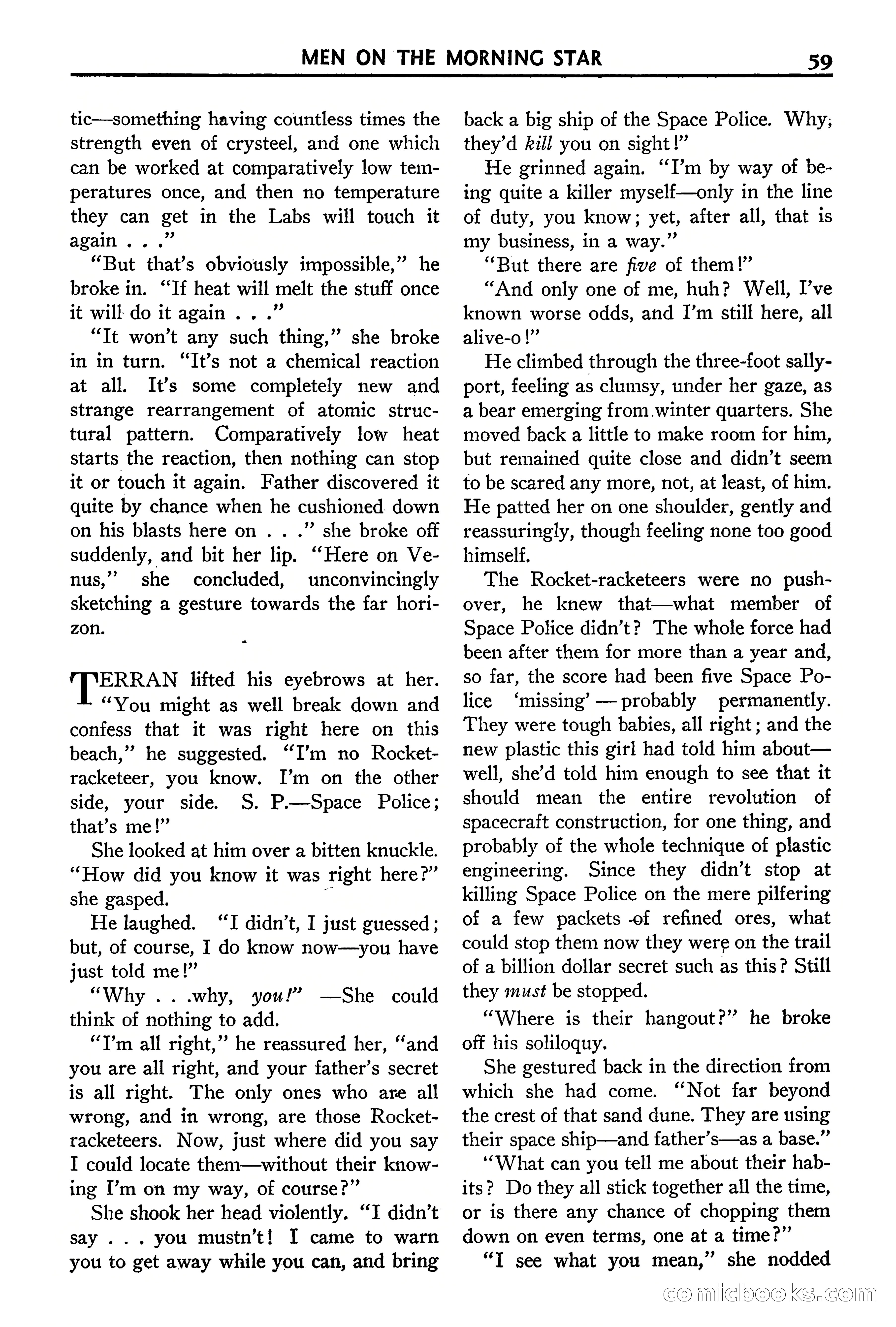 Super Science Stories, September 1940 — page 60 of 132