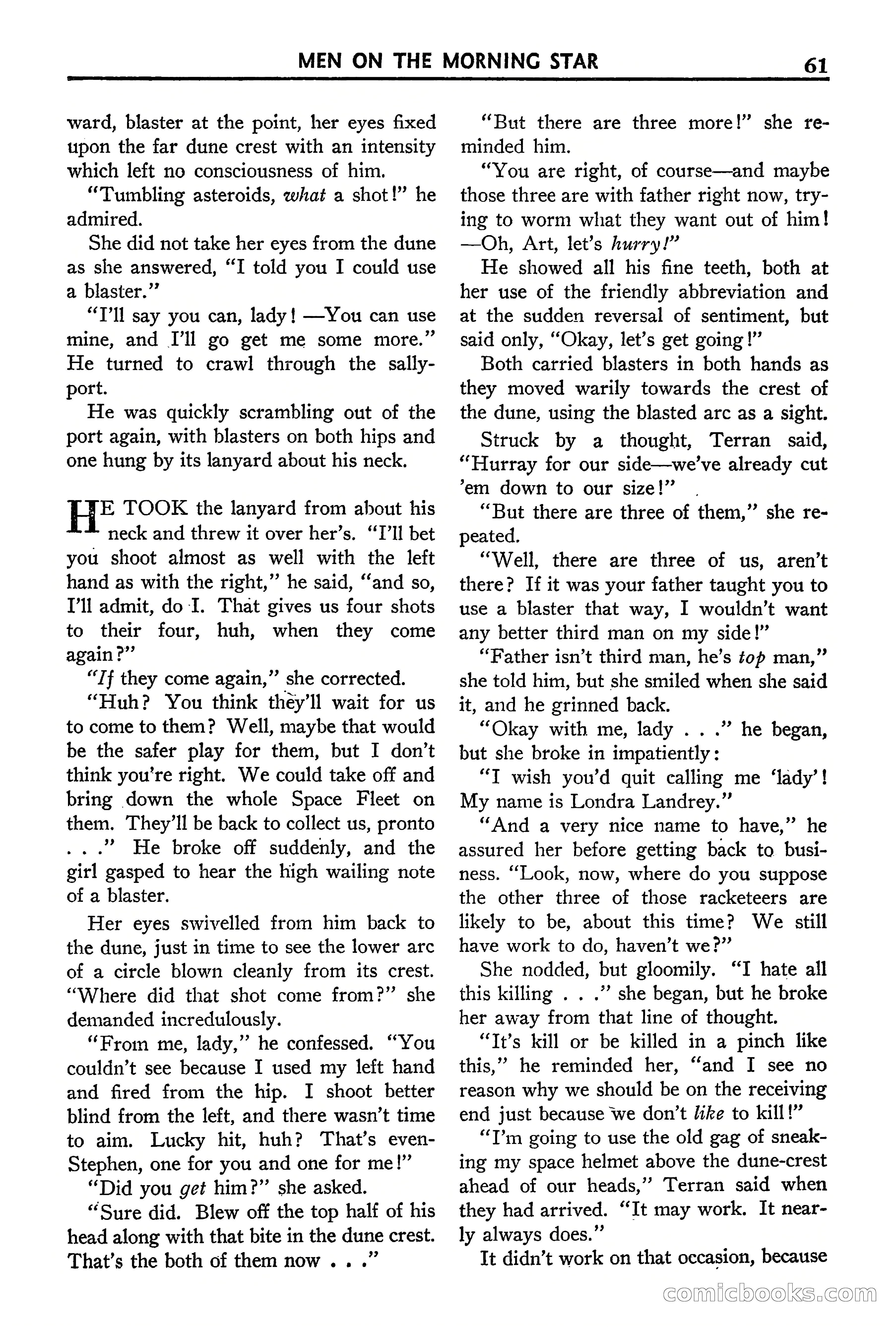 Super Science Stories, September 1940 — page 62 of 132