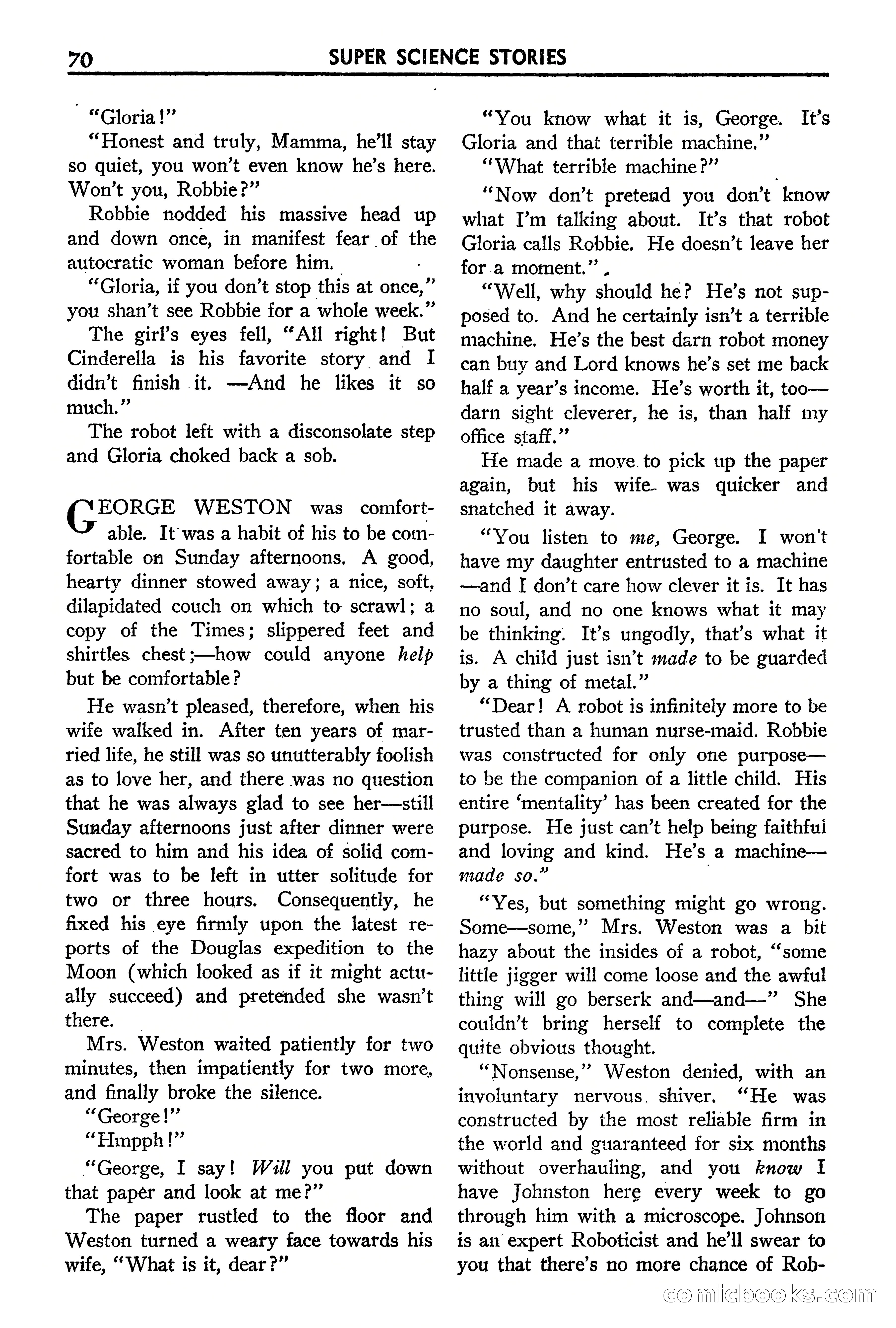 Super Science Stories, September 1940 — page 71 of 132