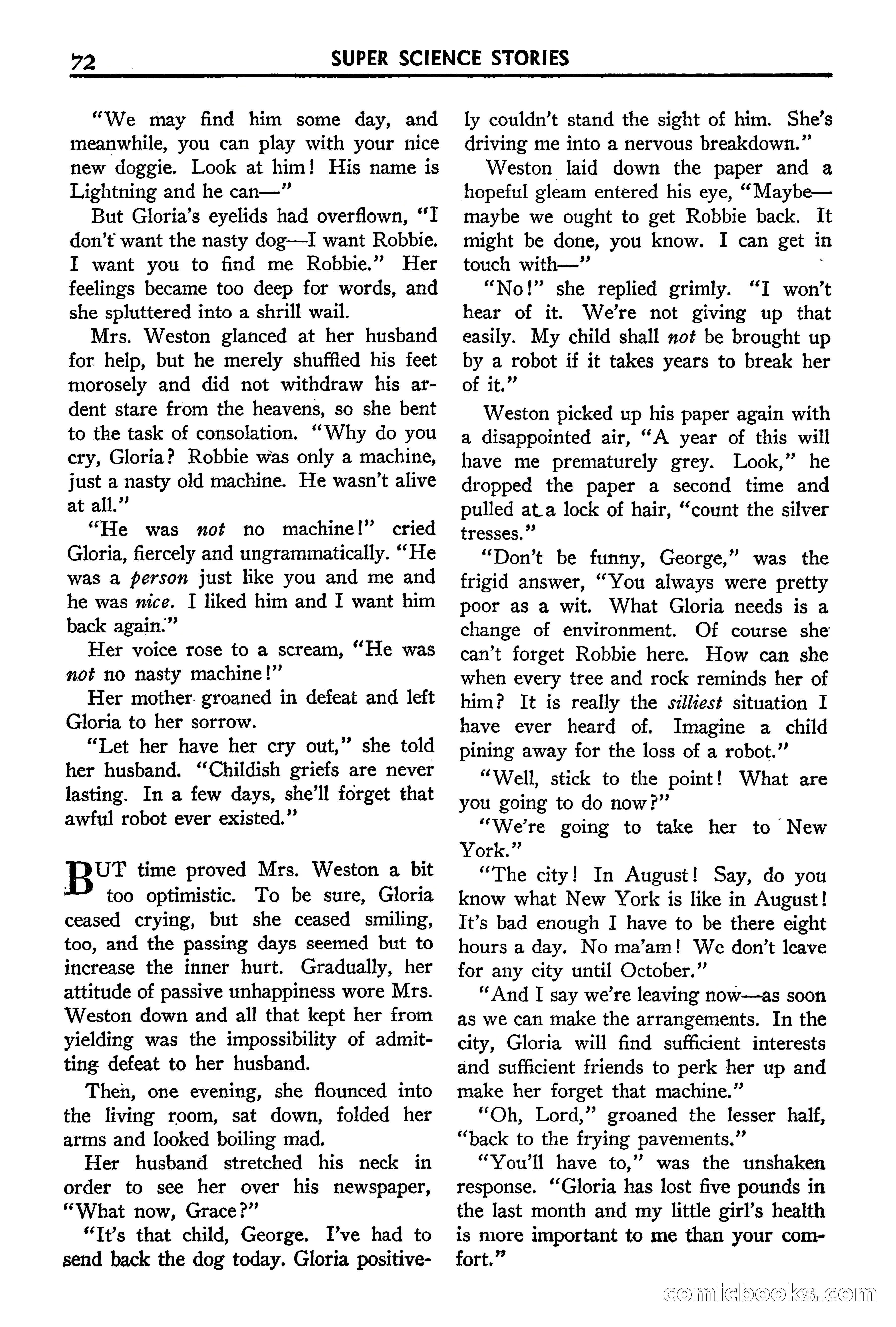 Super Science Stories, September 1940 — page 73 of 132