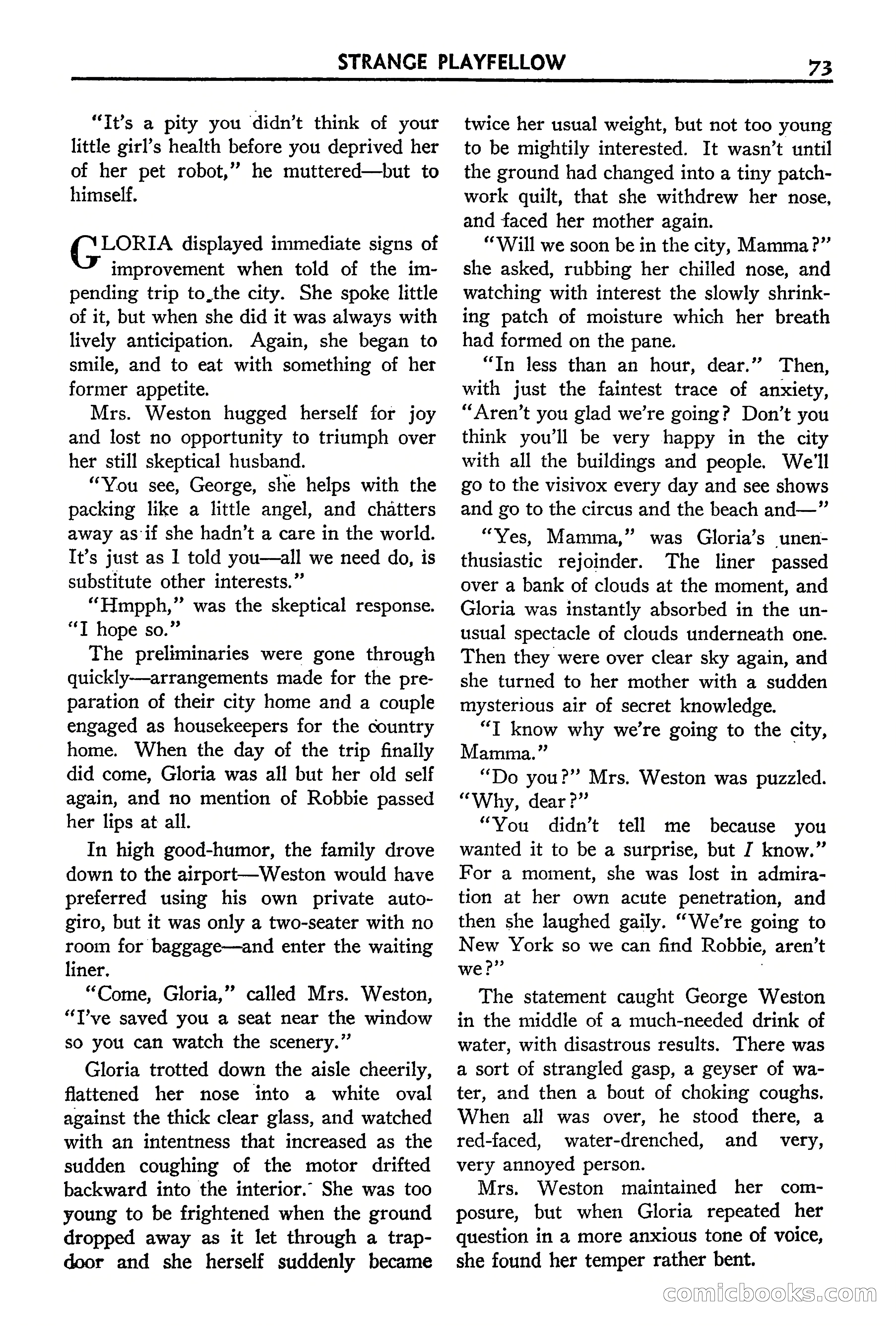 Super Science Stories, September 1940 — page 74 of 132