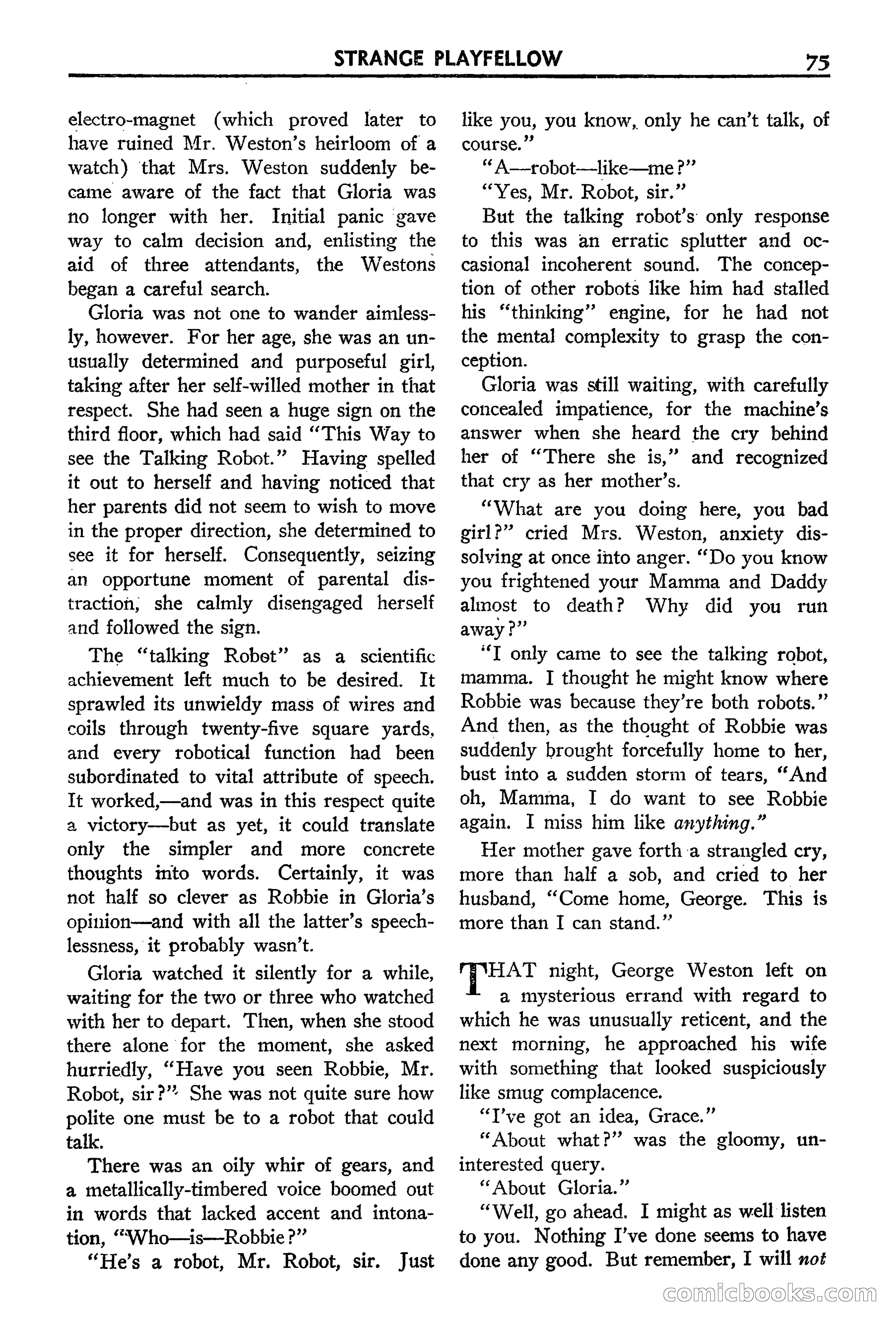 Super Science Stories, September 1940 — page 76 of 132