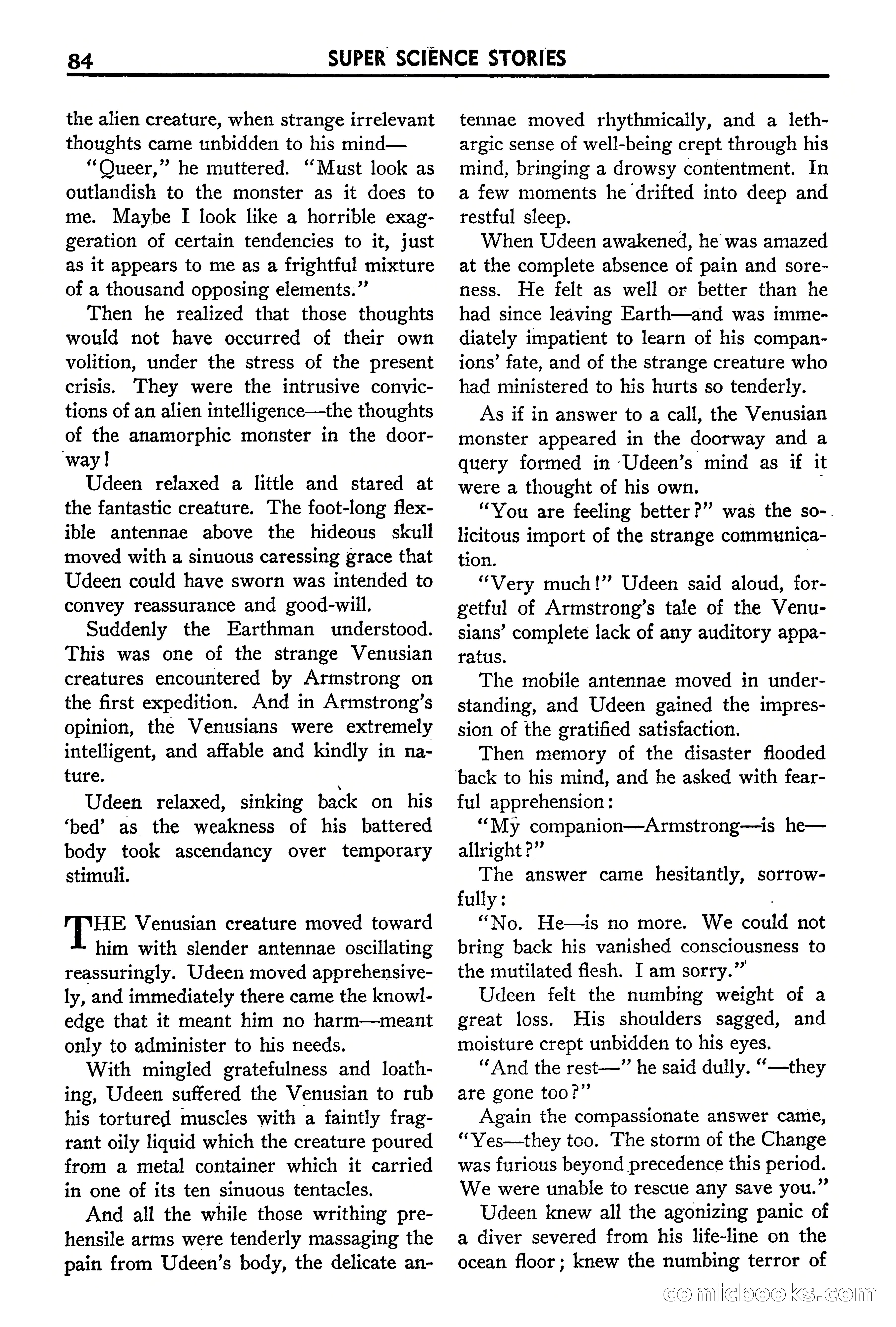 Super Science Stories, September 1940 — page 85 of 132