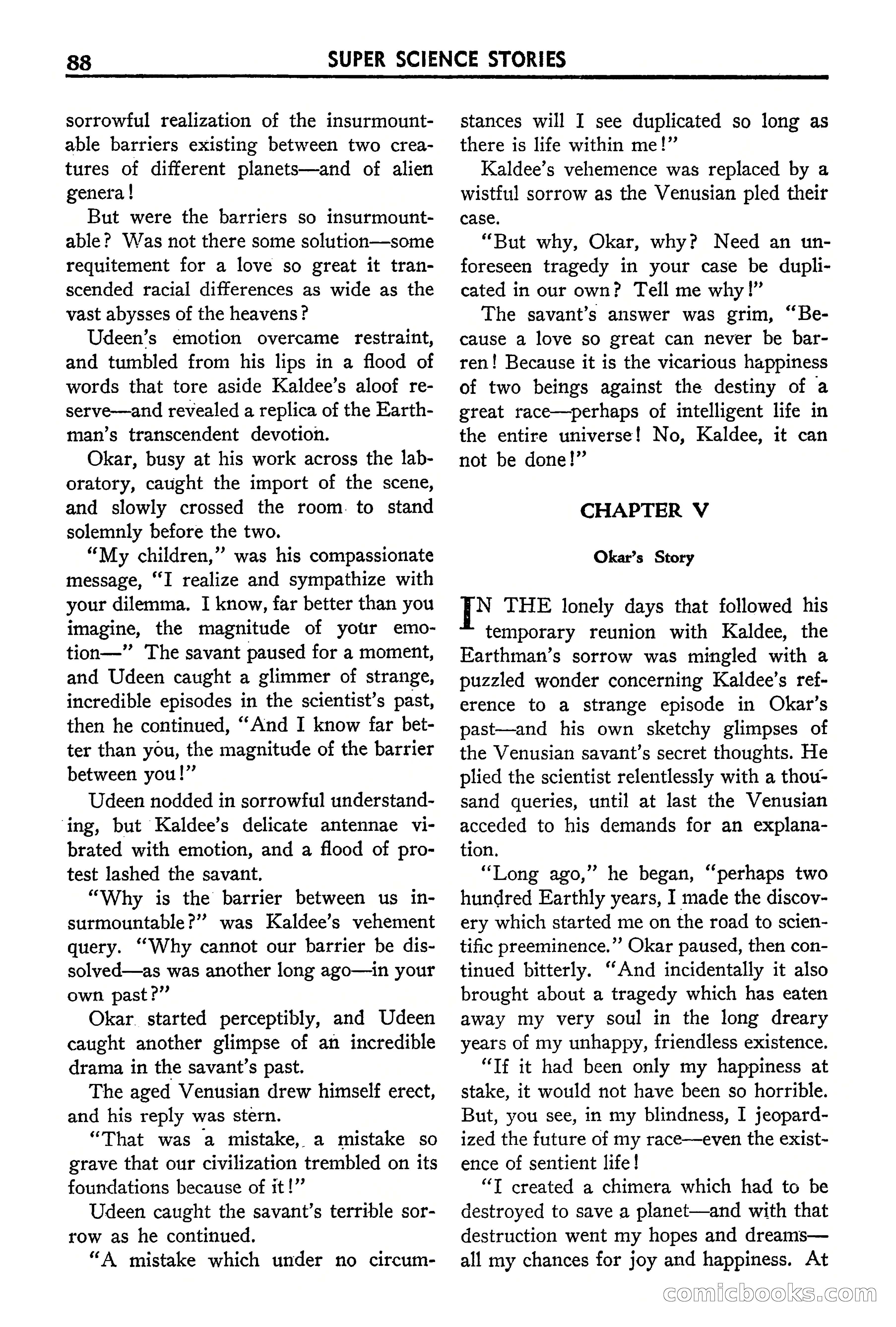 Super Science Stories, September 1940 — page 89 of 132