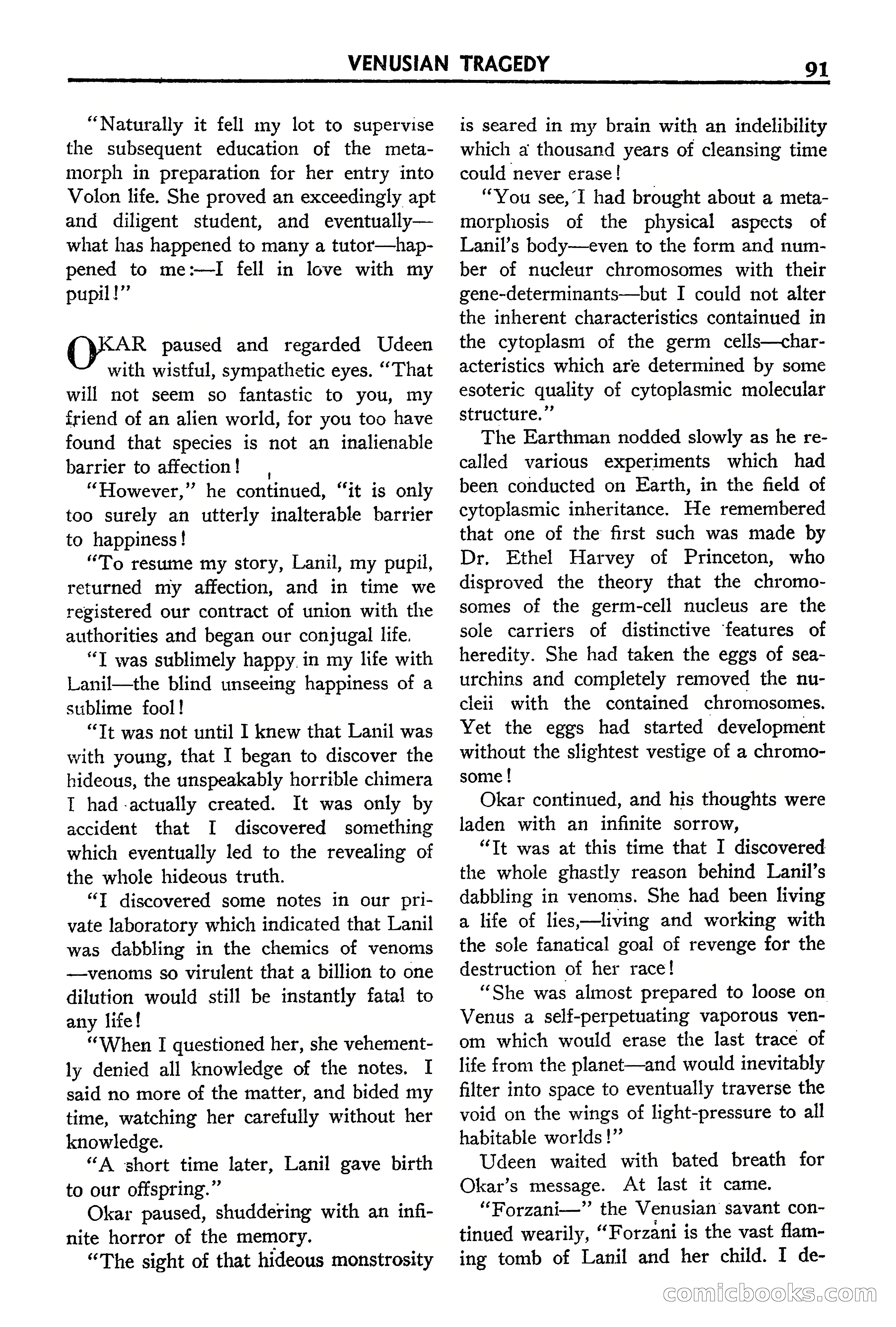 Super Science Stories, September 1940 — page 92 of 132