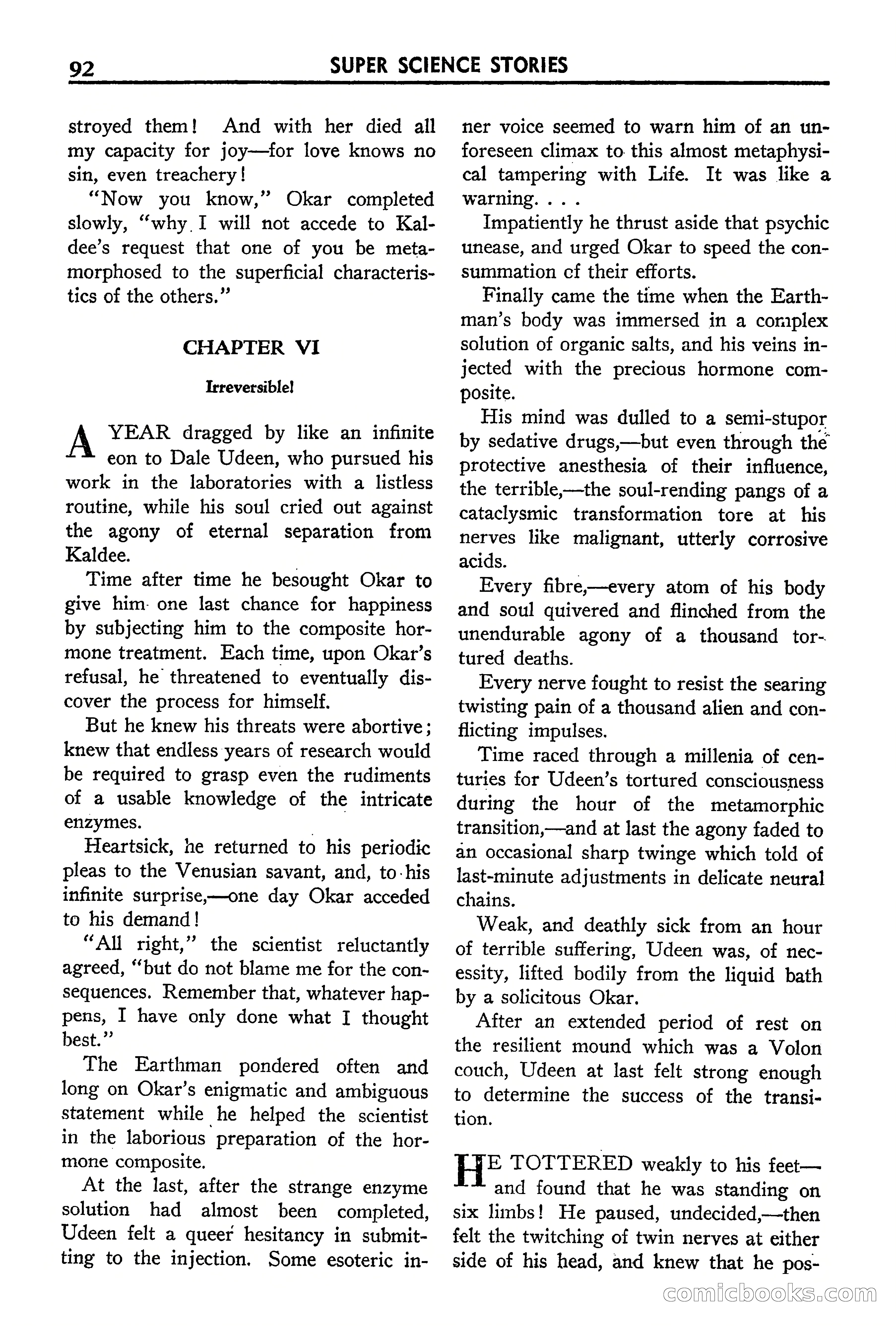 Super Science Stories, September 1940 — page 93 of 132