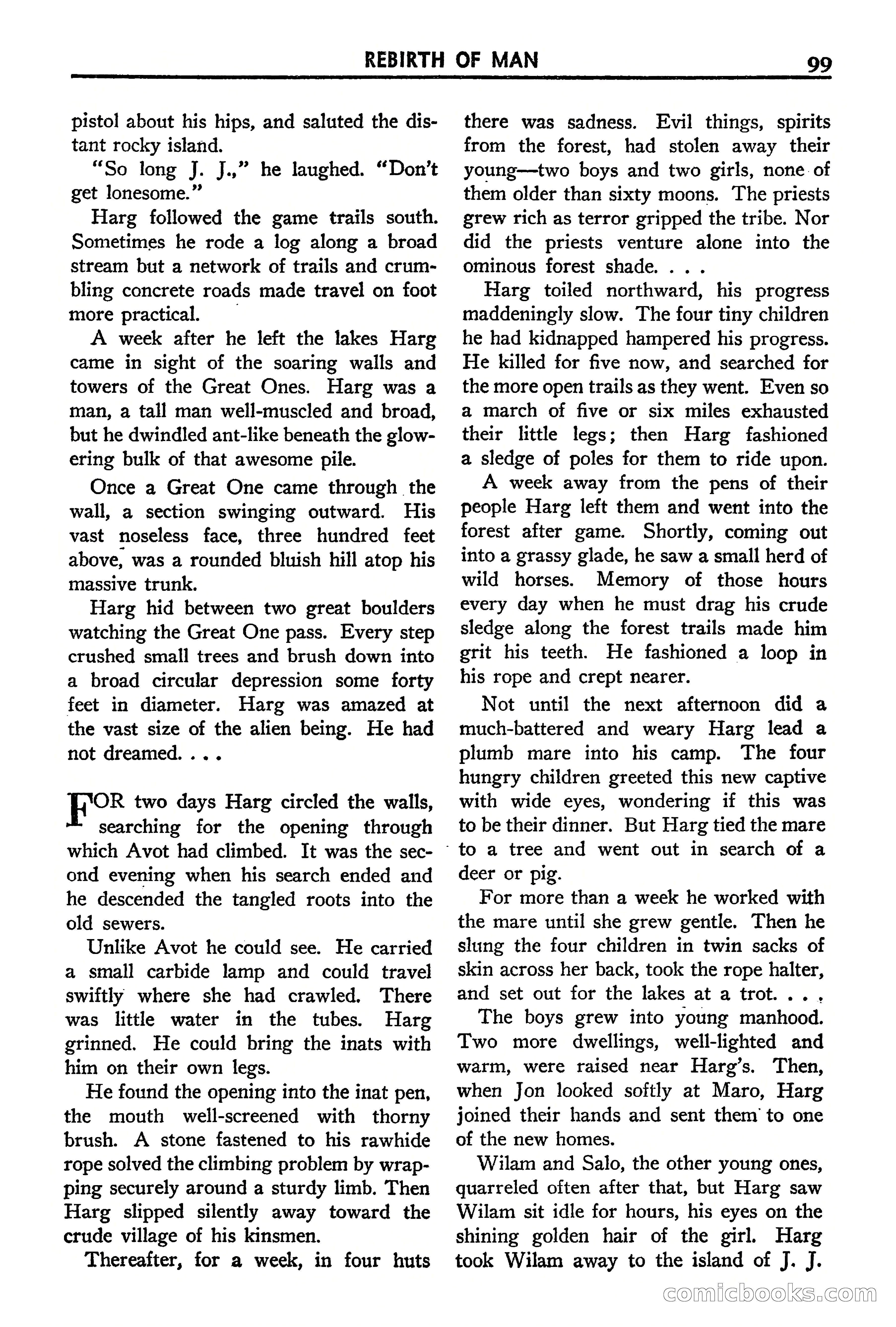 Super Science Stories, September 1940 — page 100 of 132