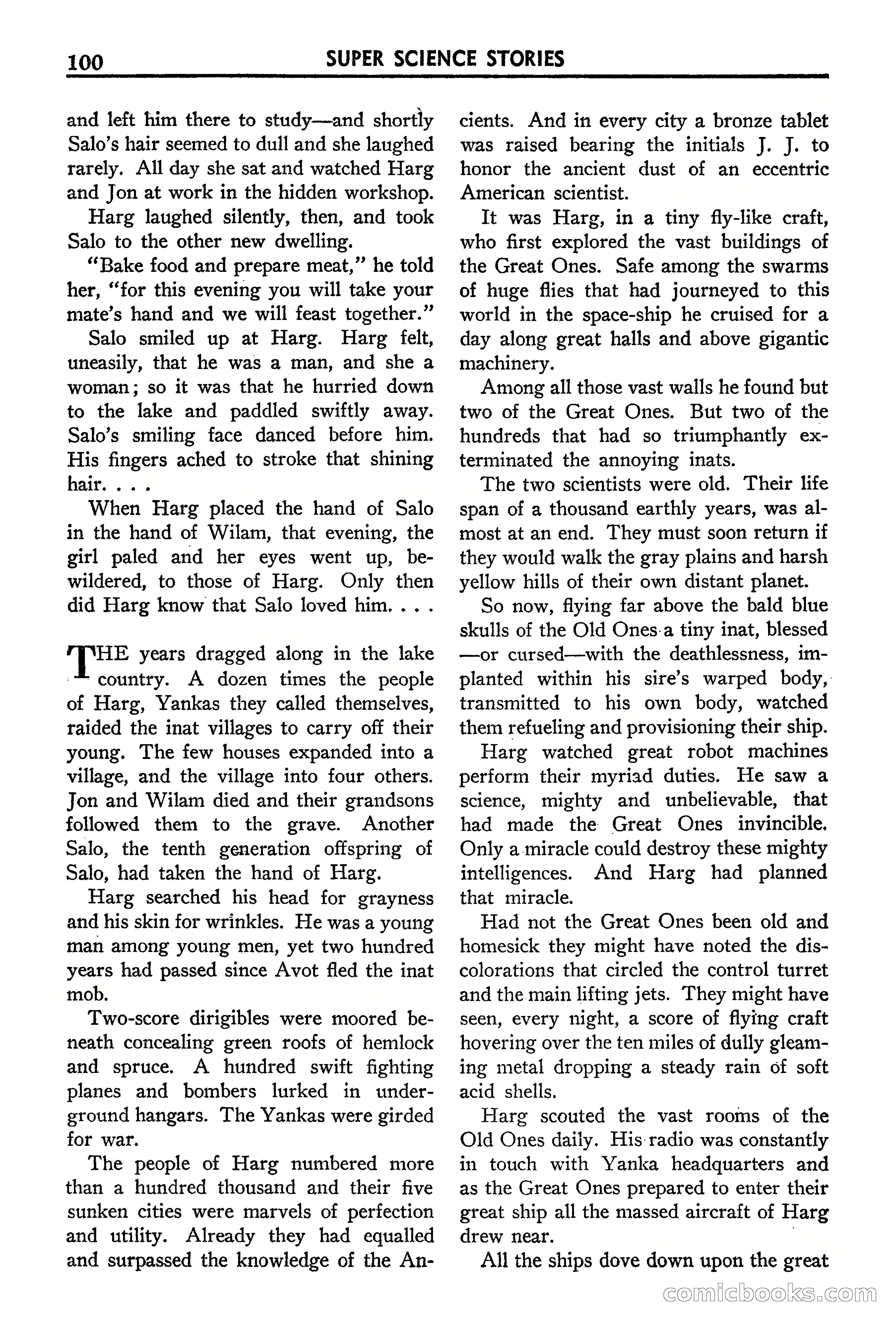 Super Science Stories, September 1940 — page 101 of 132