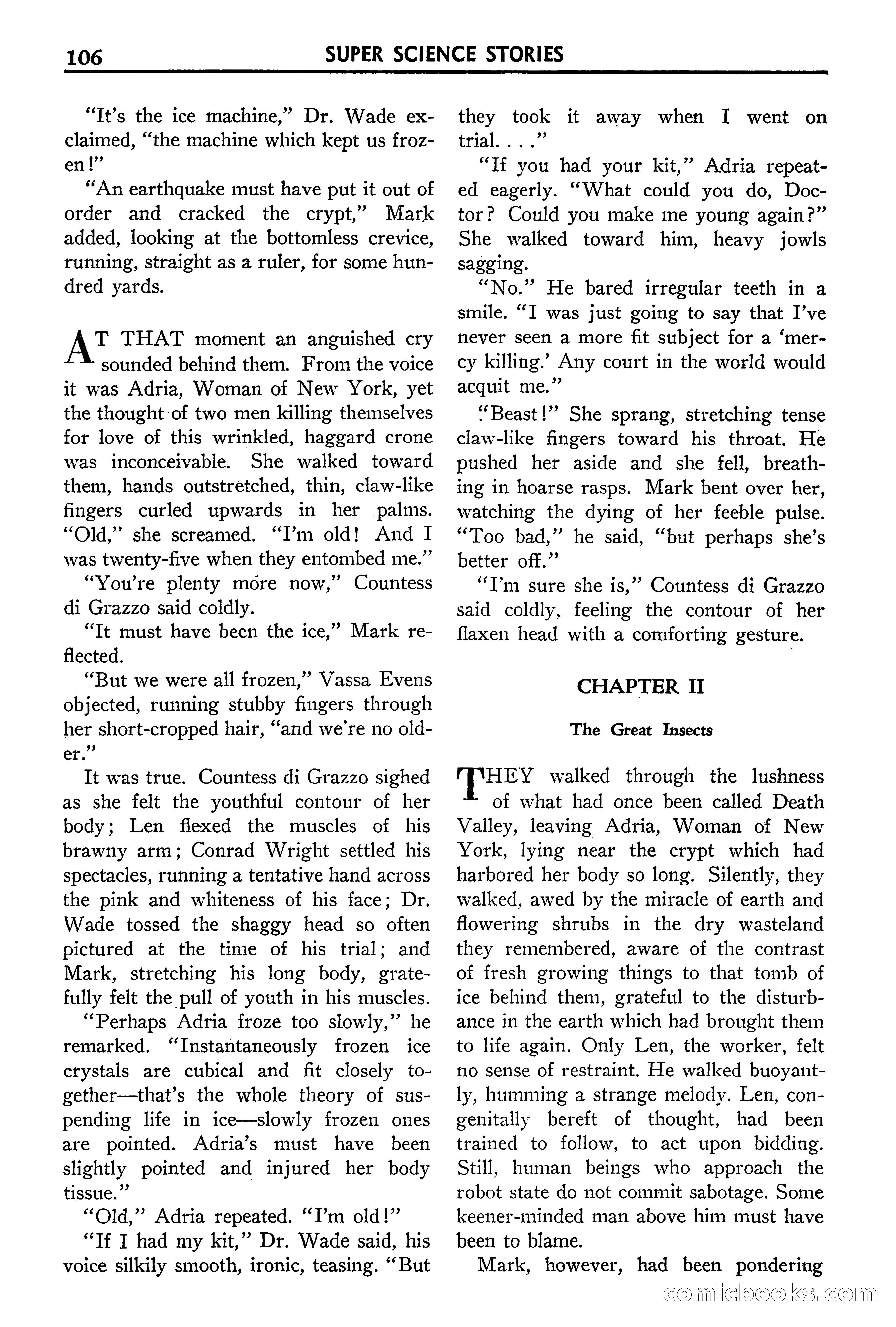 Super Science Stories, September 1940 — page 107 of 132