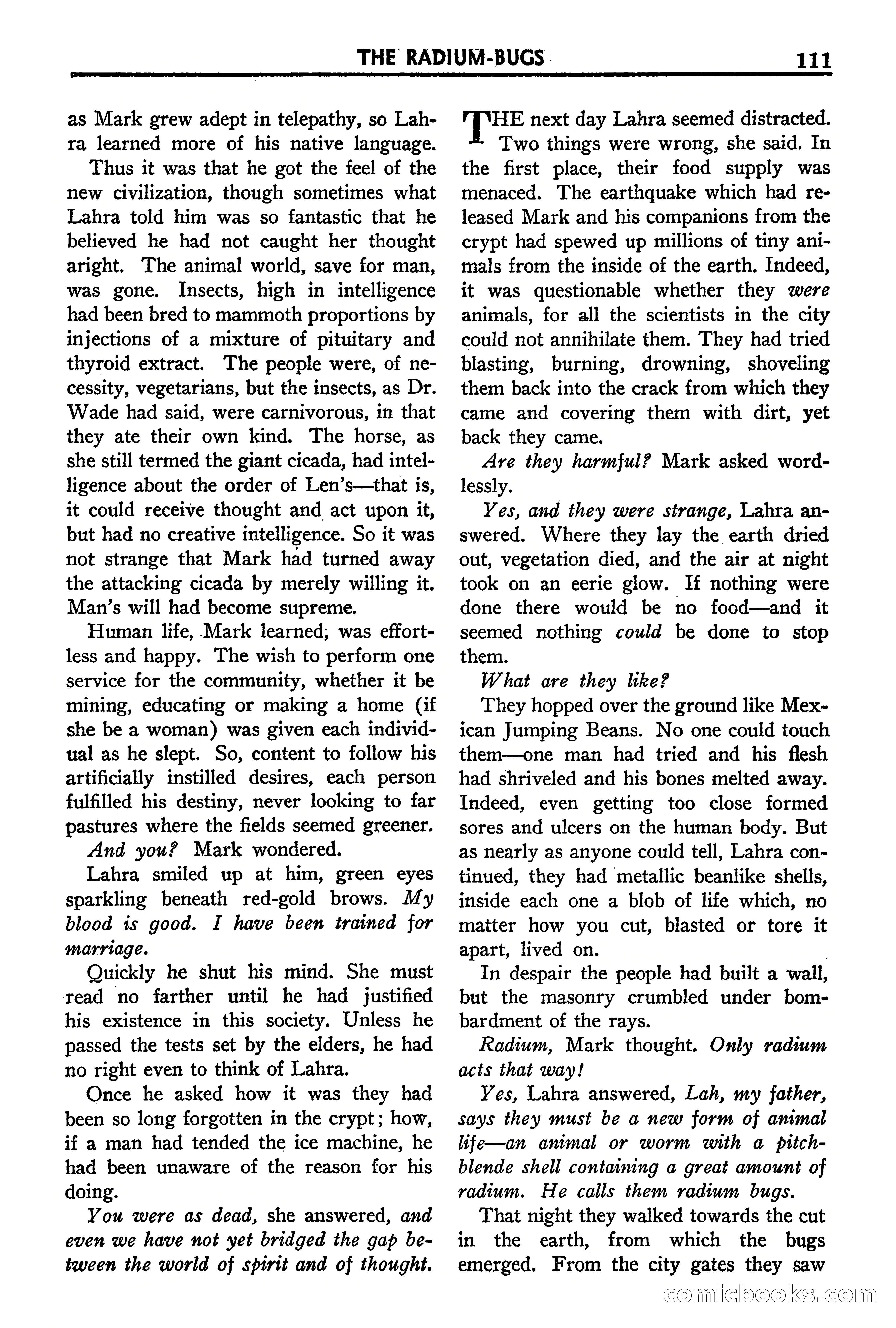 Super Science Stories, September 1940 — page 112 of 132